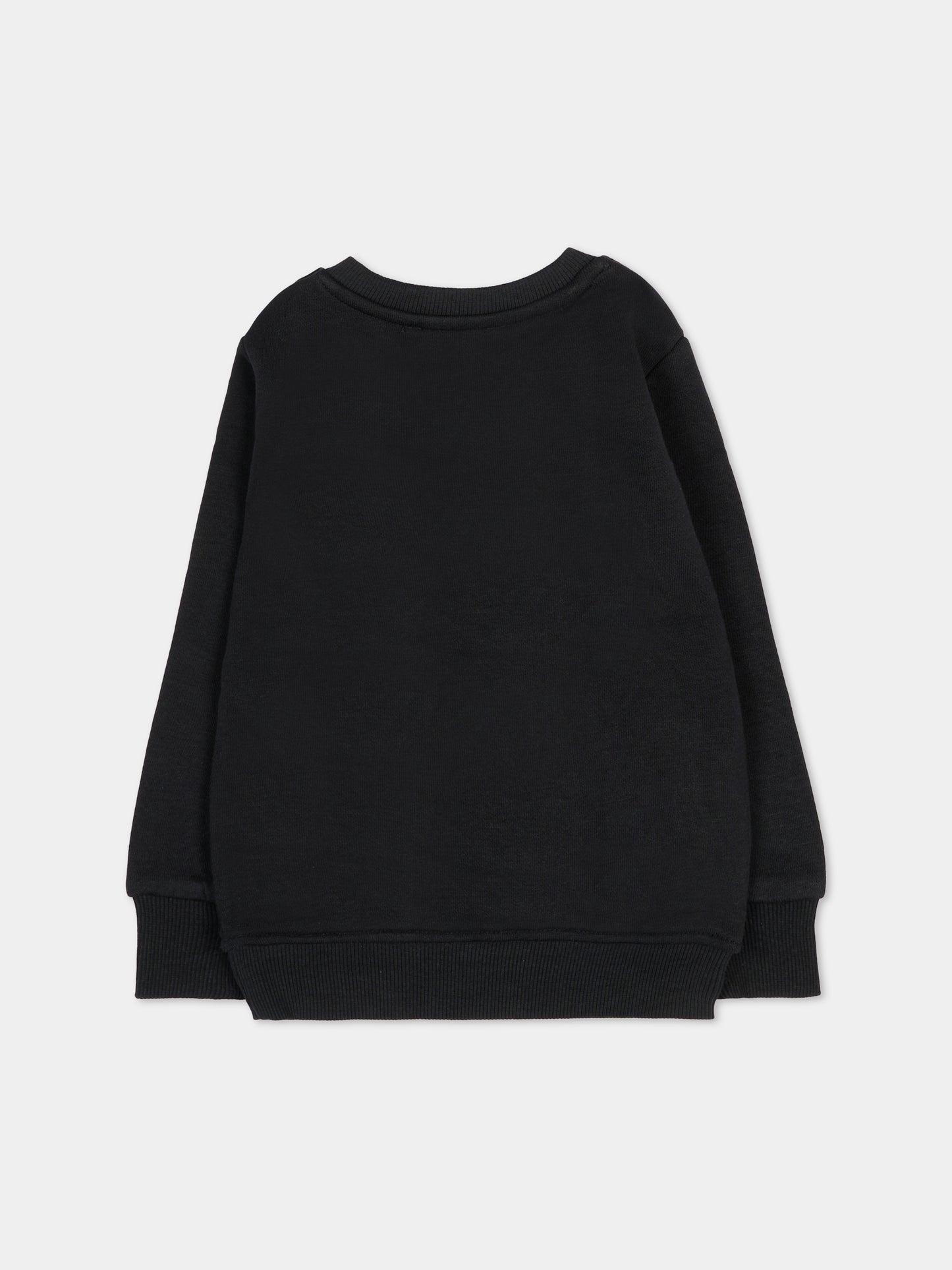 Felpa nera per neonata con logo,Richmond,RIA25031FE BLACK