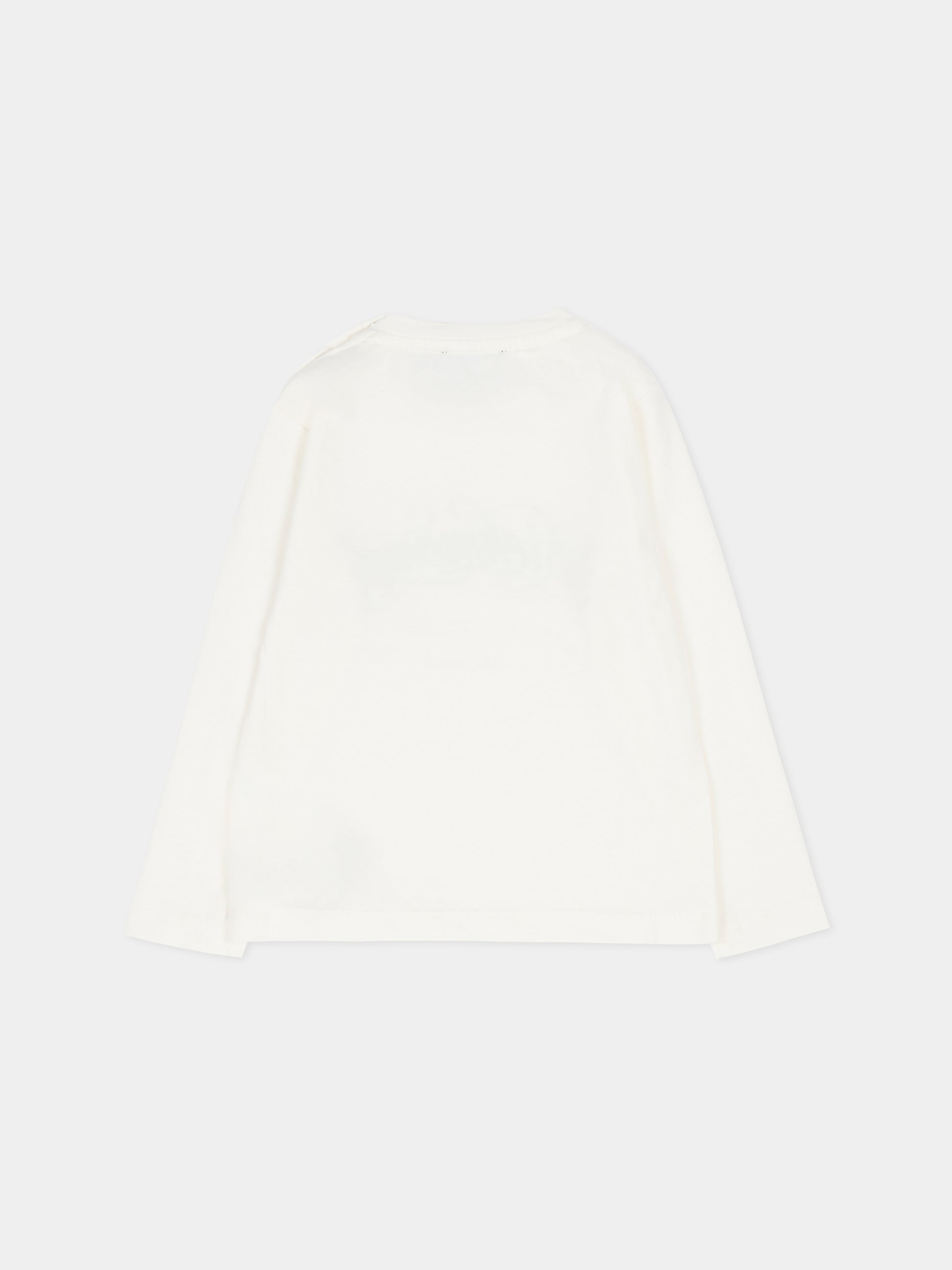 T-shirt avorio per neonata con logo,Richmond,RIA25032TS WHITE