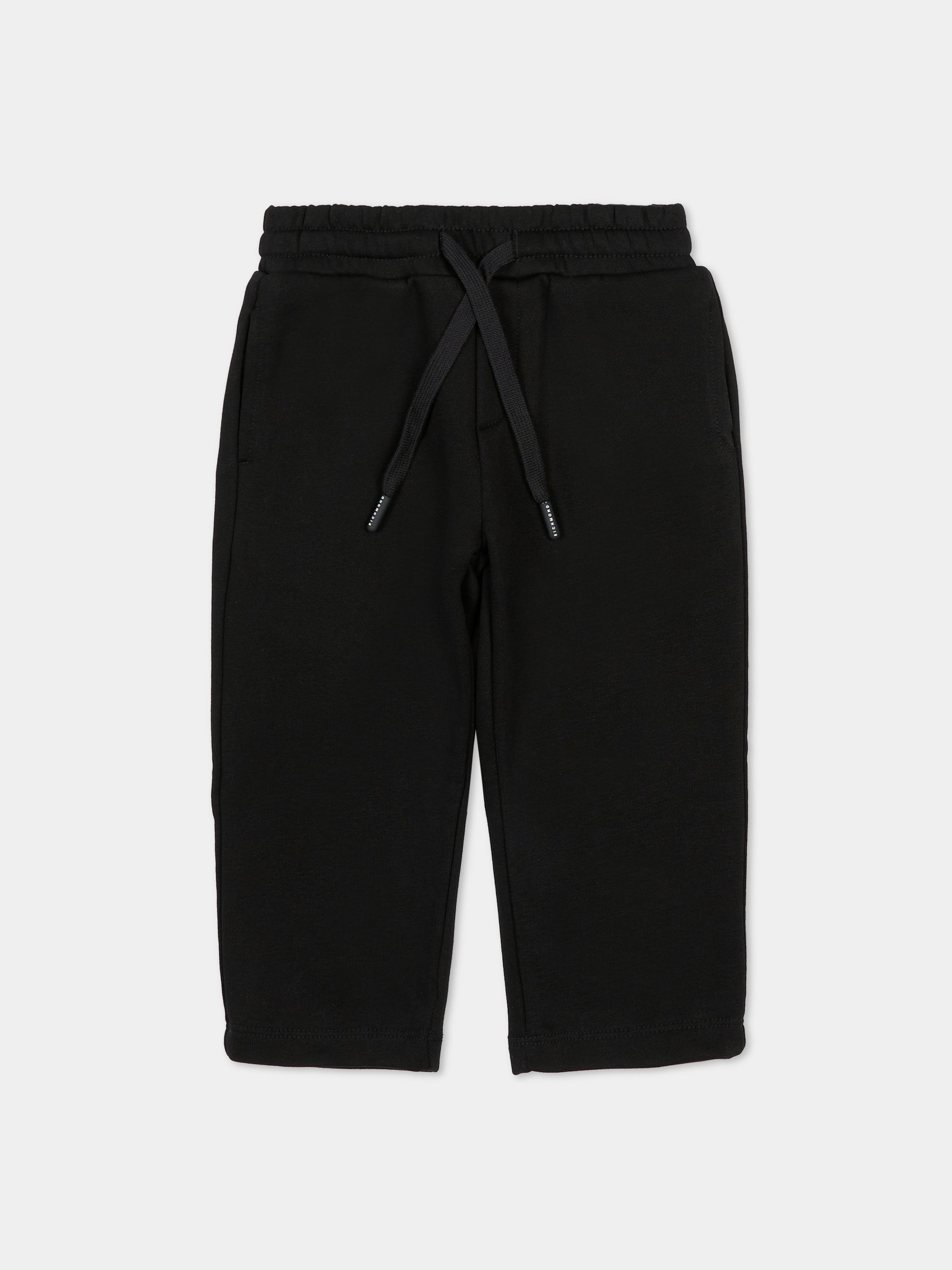 Pantaloni neri per neonato con logo,Richmond,RIA25037PA BLACK