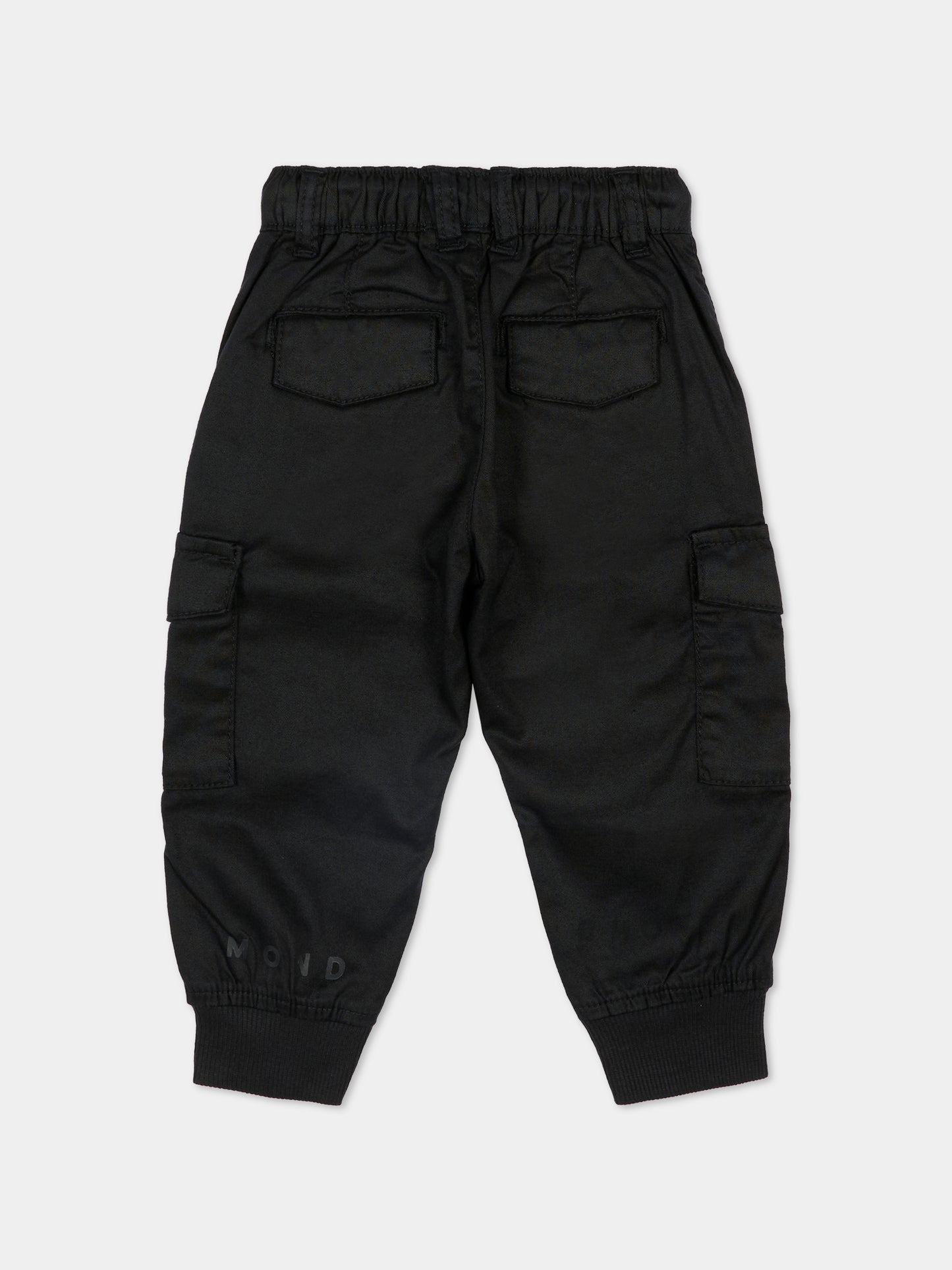 Pantaloni neri per neonato con logo,Richmond,RIA25042PA BLACK