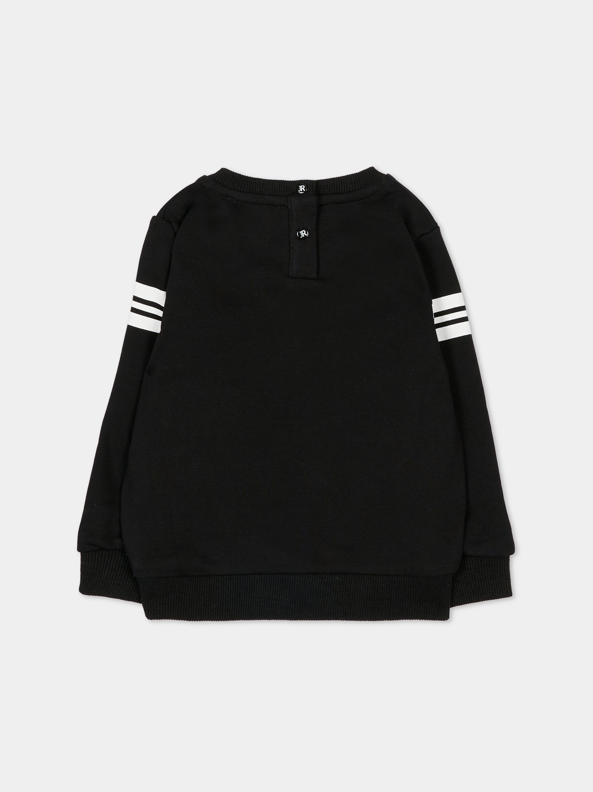 Felpa nera per neonato con logo,Richmond,RIA25051FE BLACK