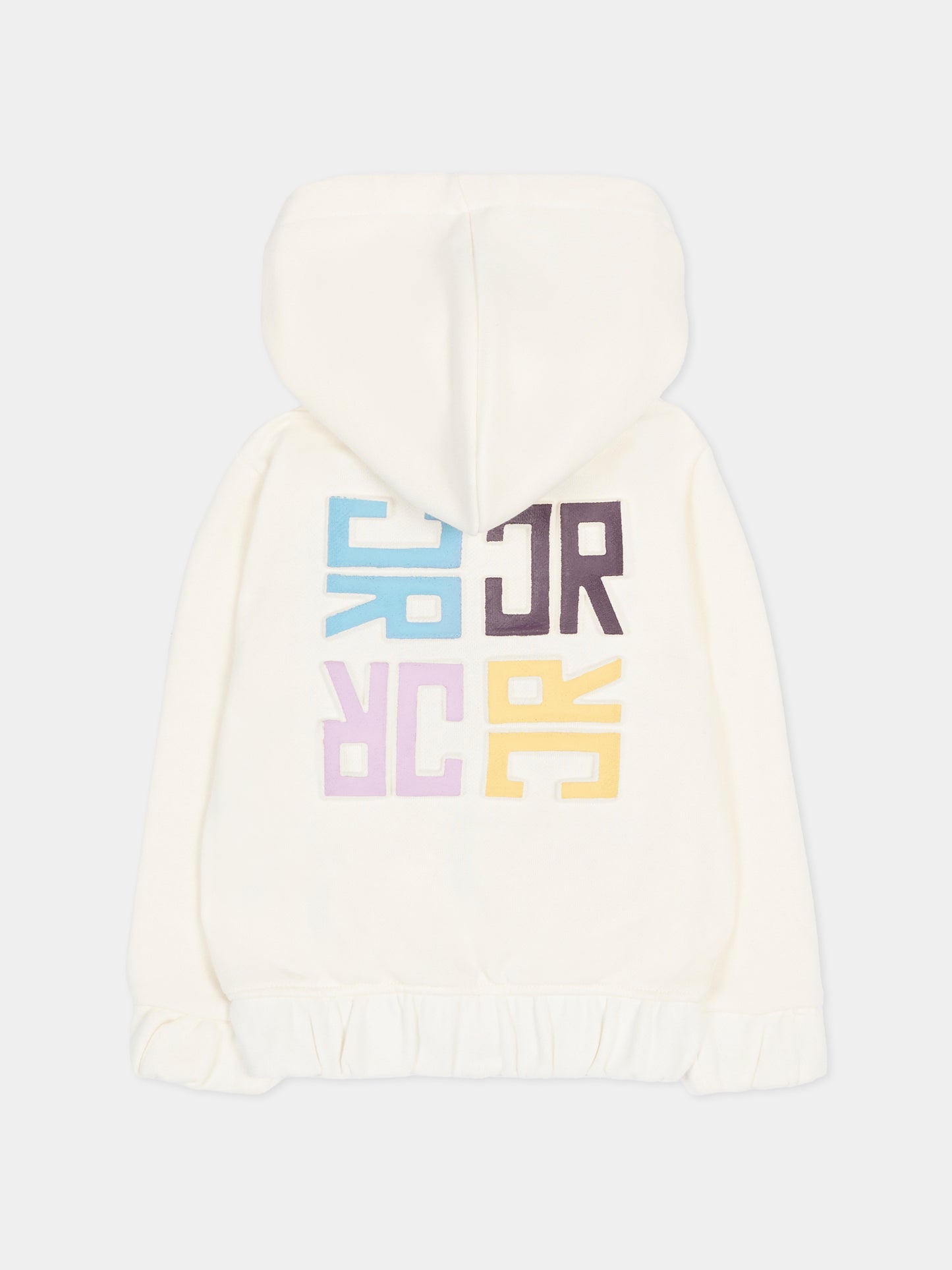 Felpa avorio per neonata con logo,Richmond,RIA25086FE OFF-WHITE