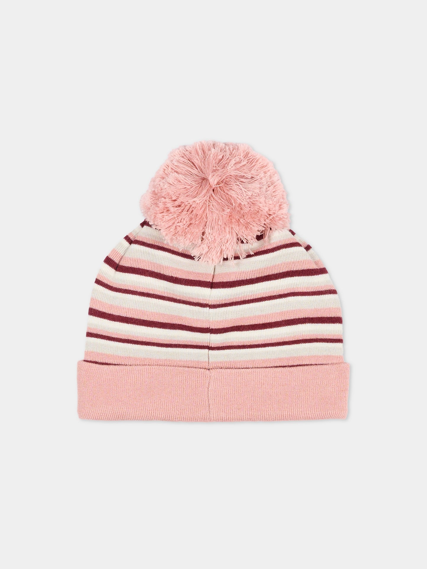 Berretto multicolor per neonata con logo,Trussardi Junior,TIA25225HA STRIPES PATCH