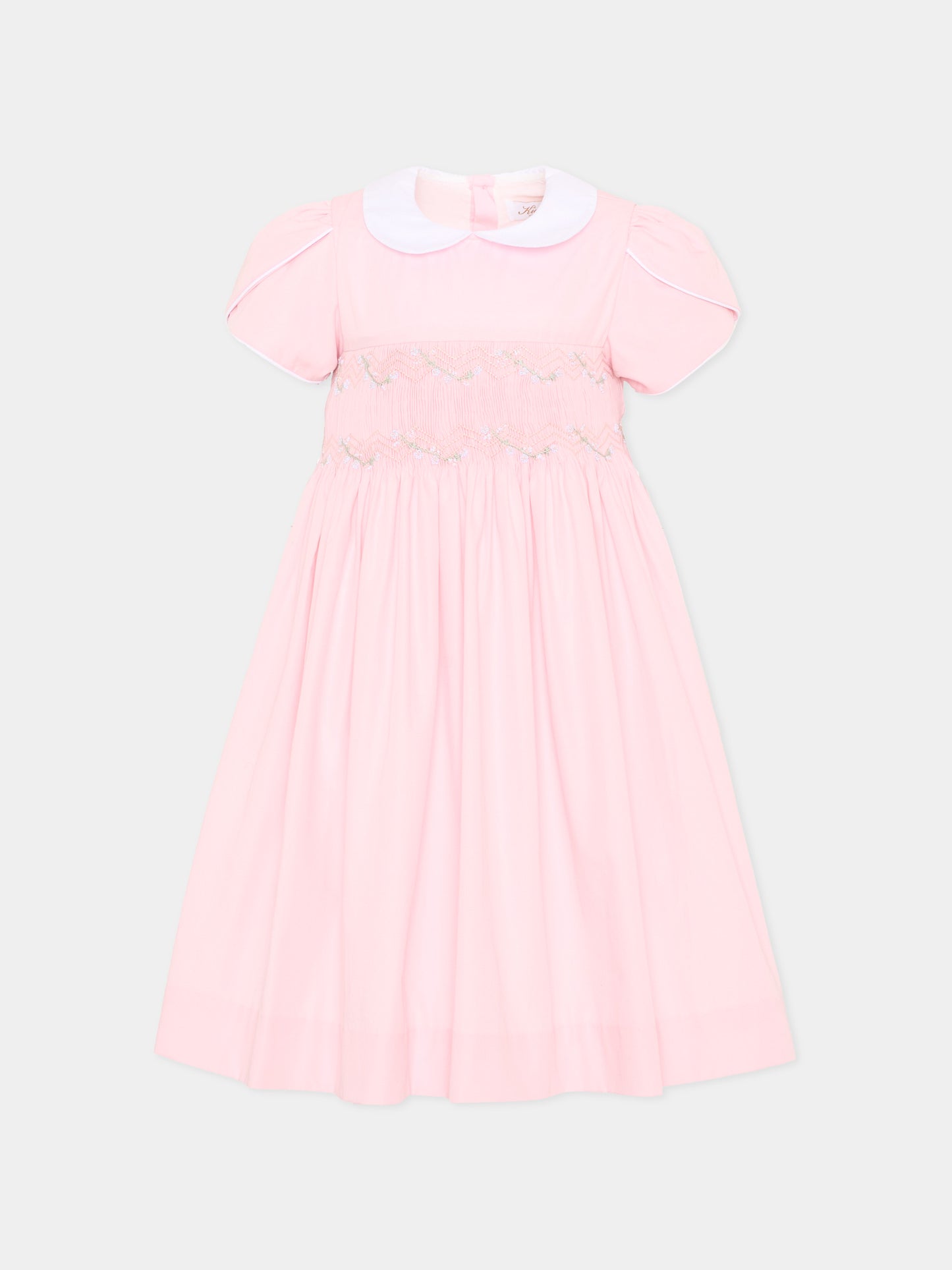 Vestito rosa Clémence per bambina,Kidiwi Handmade,36091-TU287