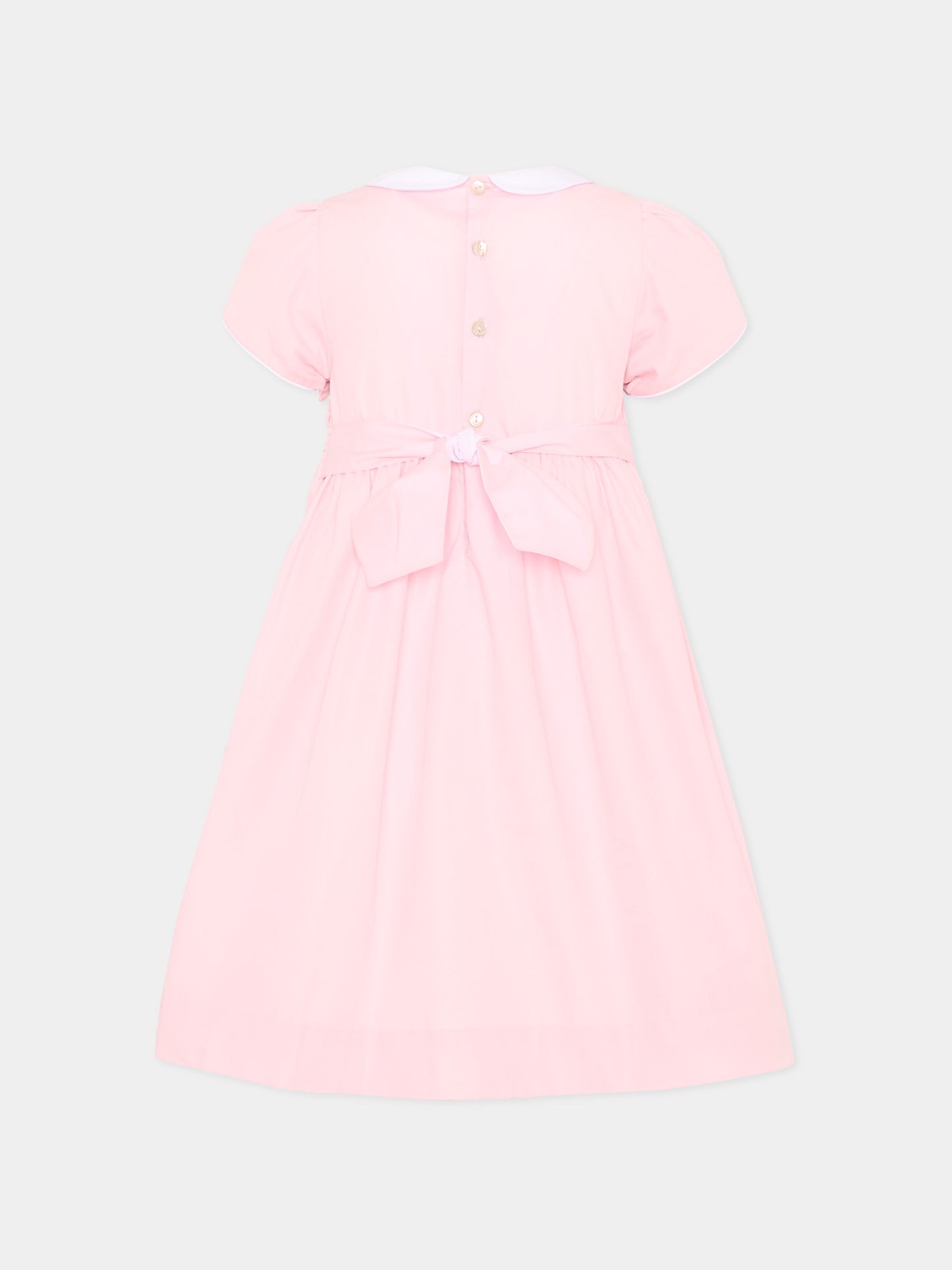 Vestito rosa Clémence per bambina,Kidiwi Handmade,36091-TU287