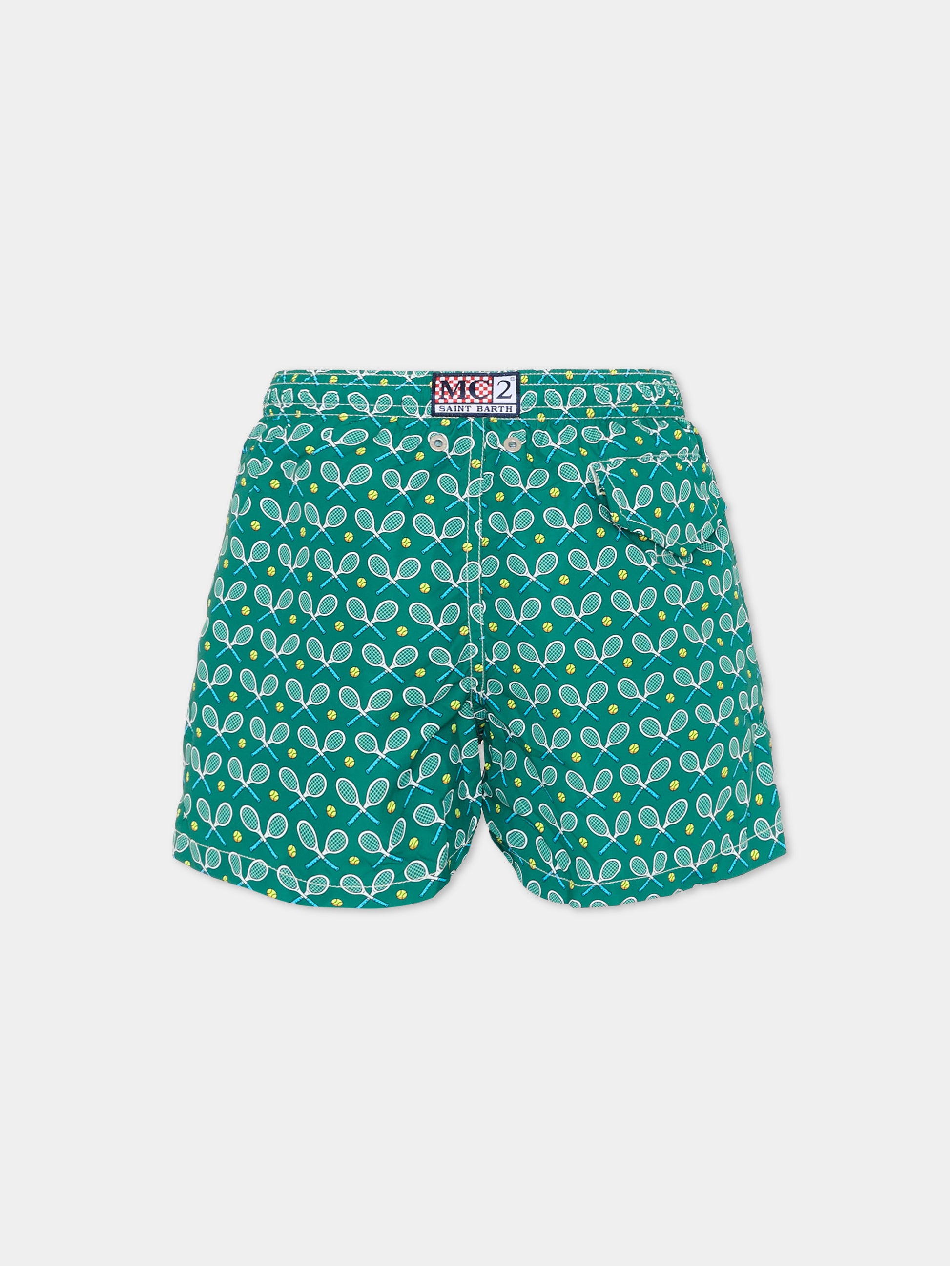 Boxer mare verde  Jean Lighting  per bambino,Mc2 Saint Barth,JEA0004 02393L