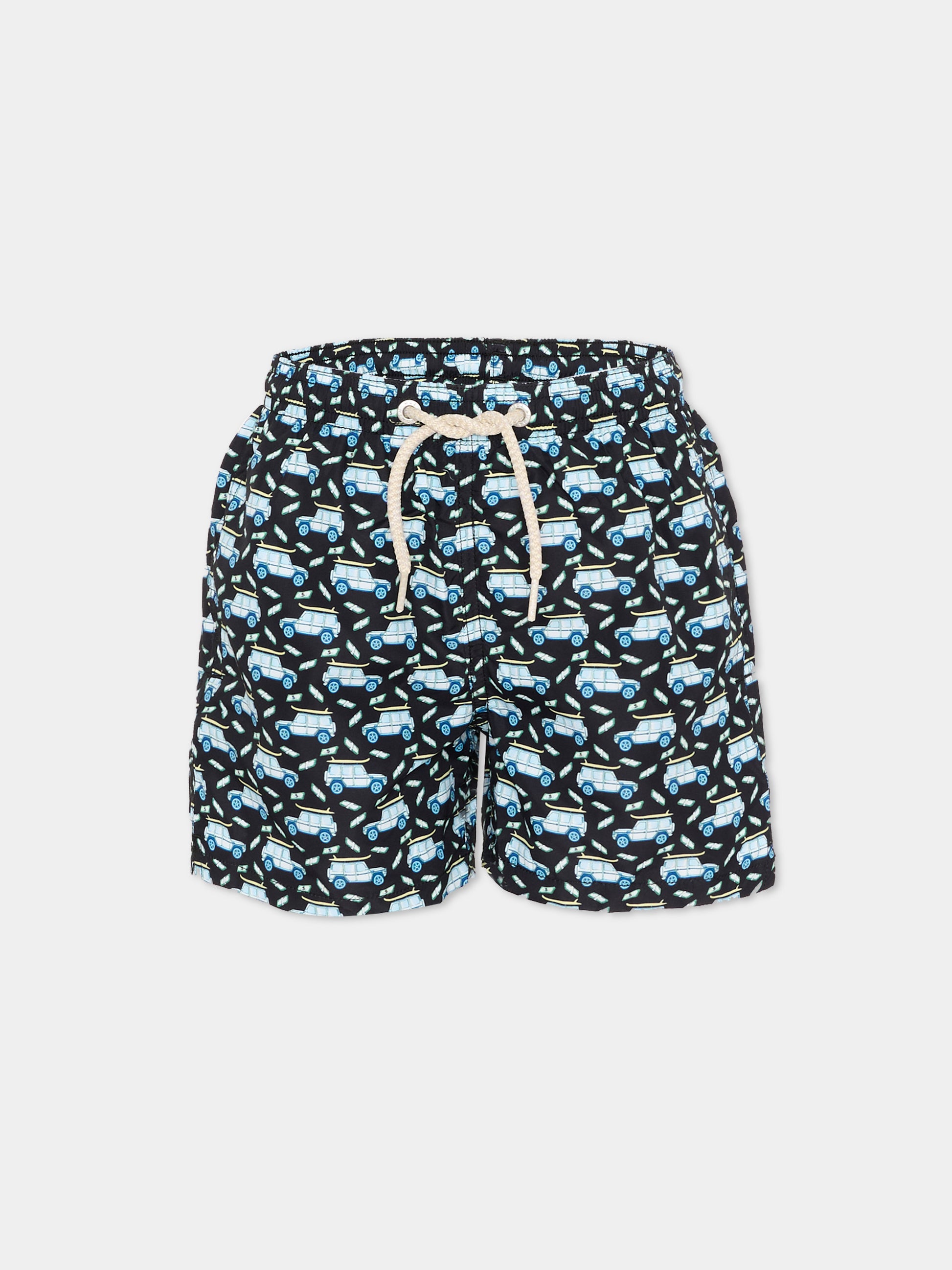 Boxer mare blu  jean lighting  per bambino,Mc2 Saint Barth,JEA0004 02238L