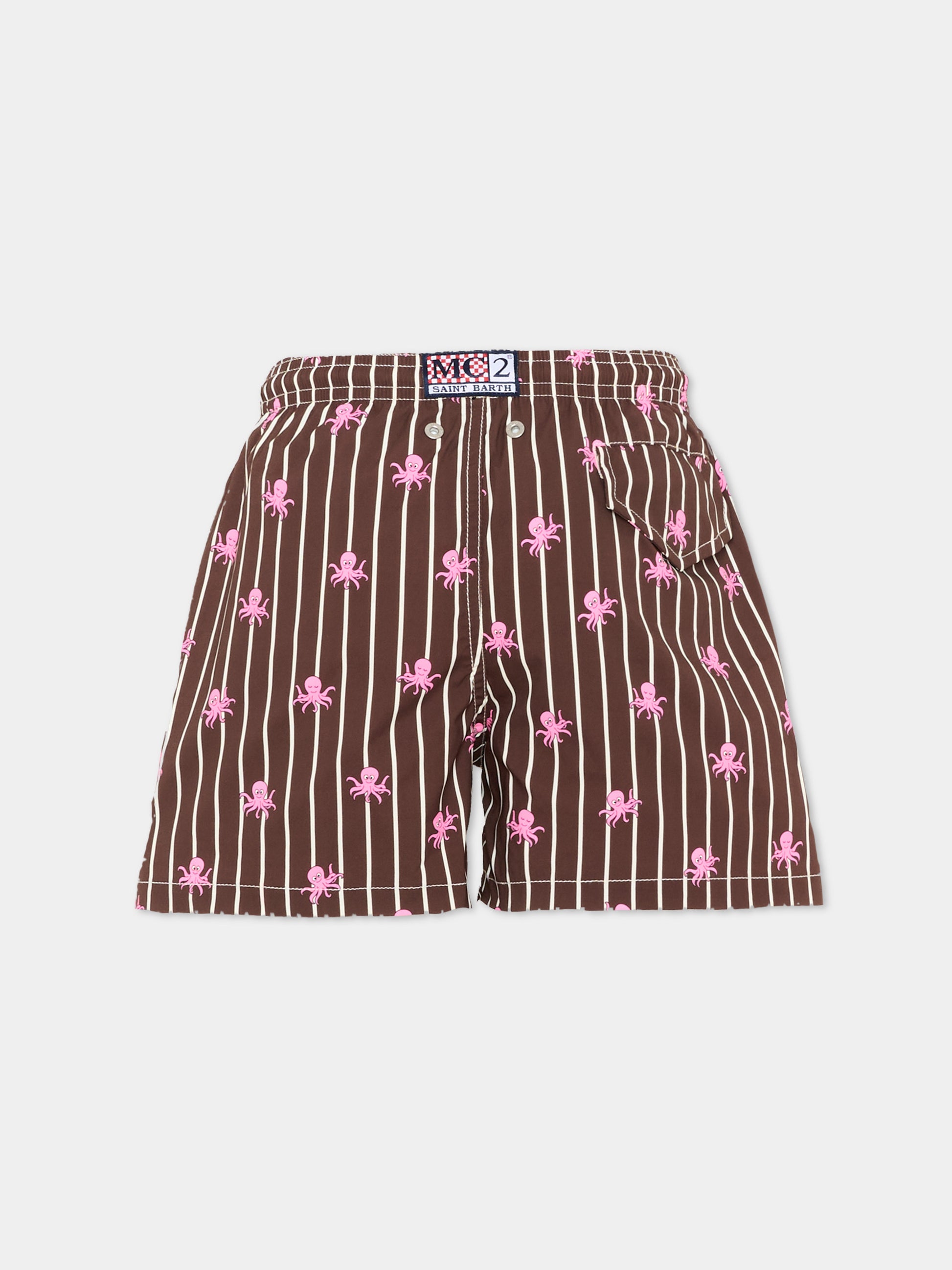 Boxer mare multicolor Jean Lighting Stretch per bambino con polpi,Mc2 Saint Barth,JEA0022 02109L