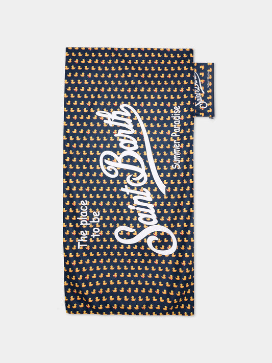 Telo mare blu Aidan per bambino con paperelle,Mc2 Saint Barth,AID0001 03152L