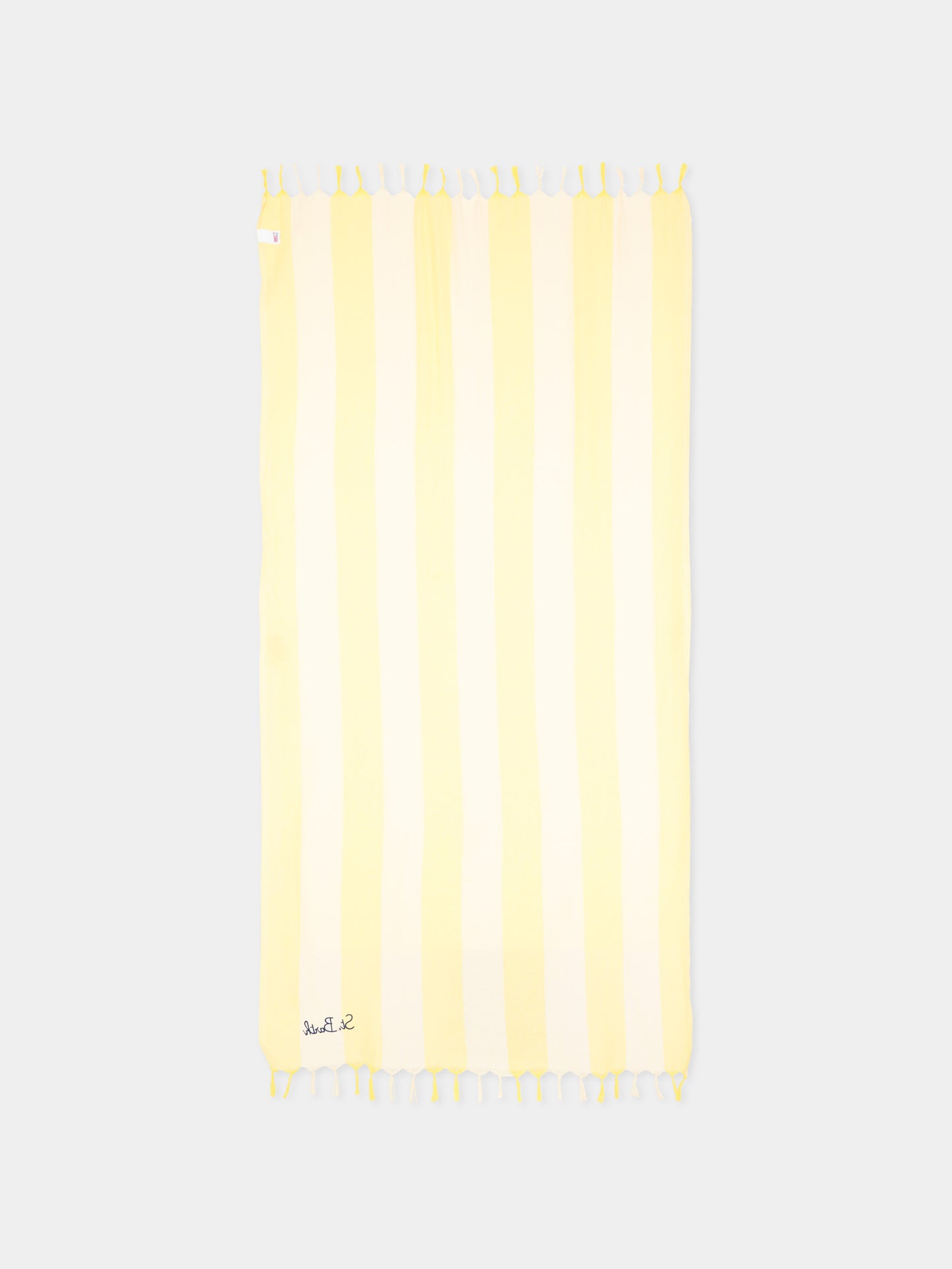 Telo mare giallo Foutas Light per bambini a righe,Mc2 Saint Barth,FOUL002 02917L