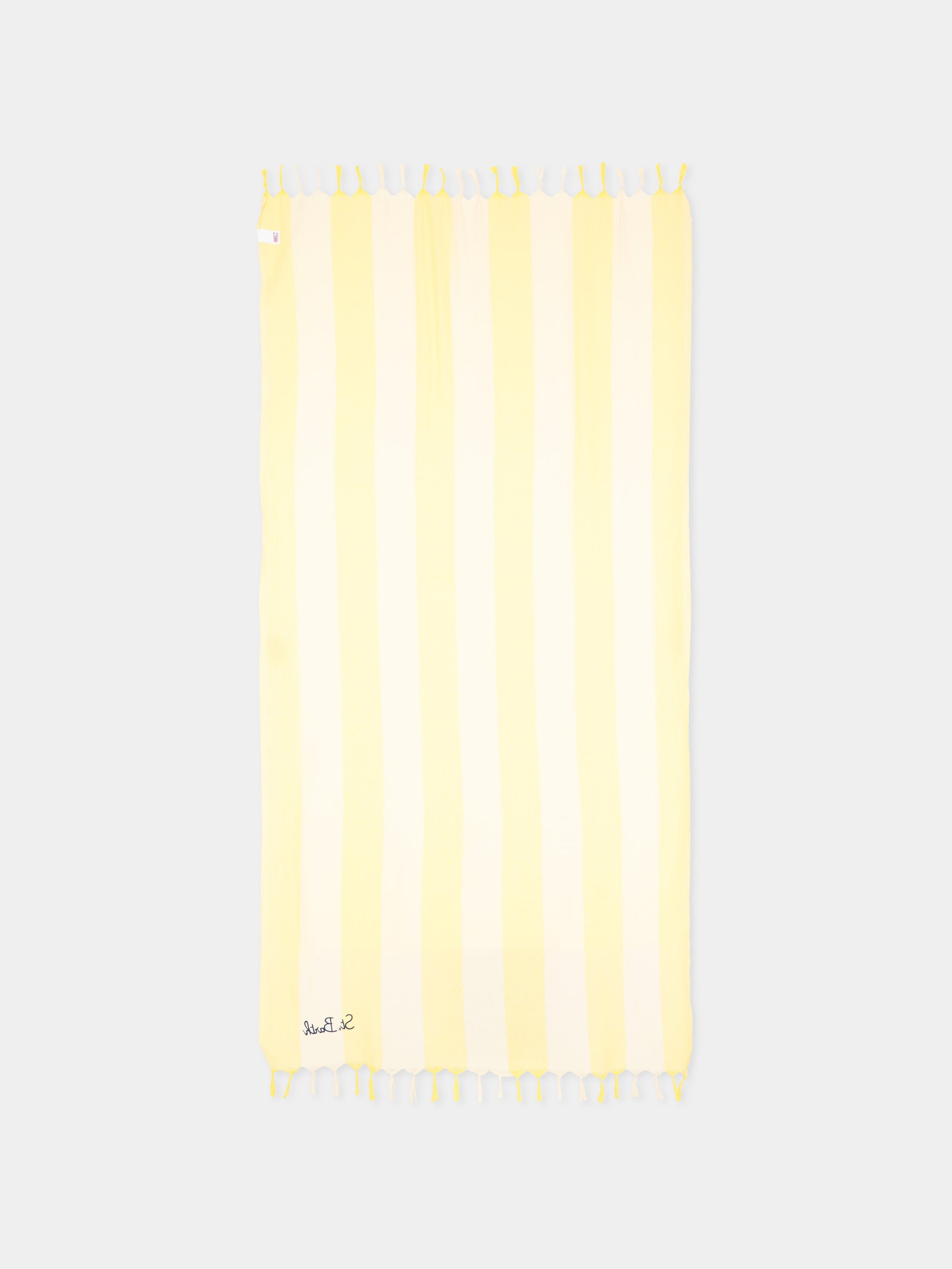 Telo mare giallo Foutas Light per bambini a righe,Mc2 Saint Barth,FOUL002 02917L
