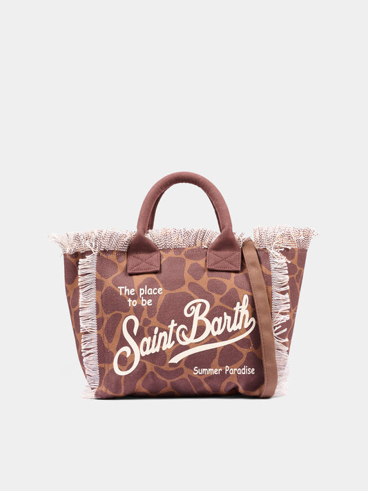 Borsa mare marrone Colette per bambina animalier,Mc2 Saint Barth,COL0001 00900L