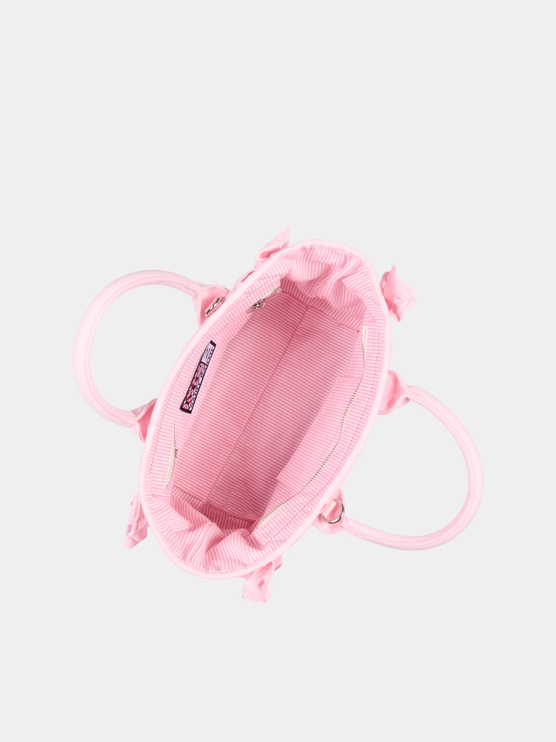 Borsa mare rosa Colette Volant per bambina traforata,Mc2 Saint Barth,COL0027 00411L