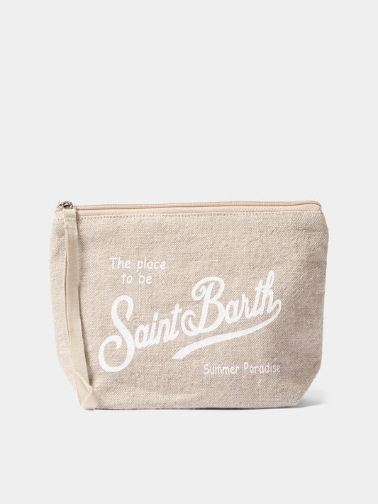 Pochette beige Aline Linen per bambina,Mc2 Saint Barth,ALI0004 01139L