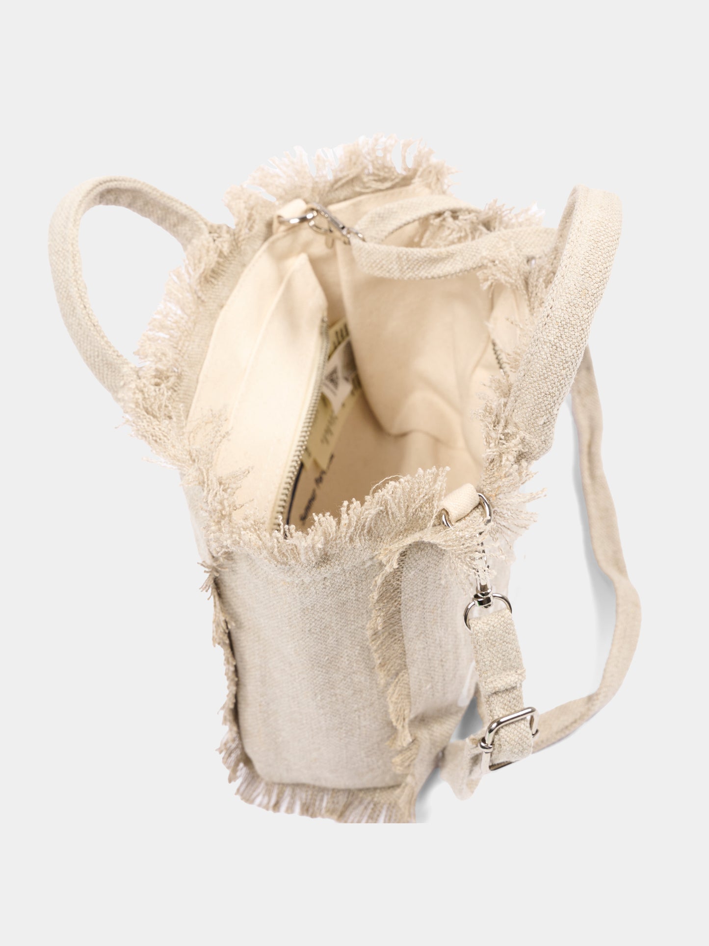 Borsa beige Vanity Mini Linen per bambina,Mc2 Saint Barth,VAMI008 01139L
