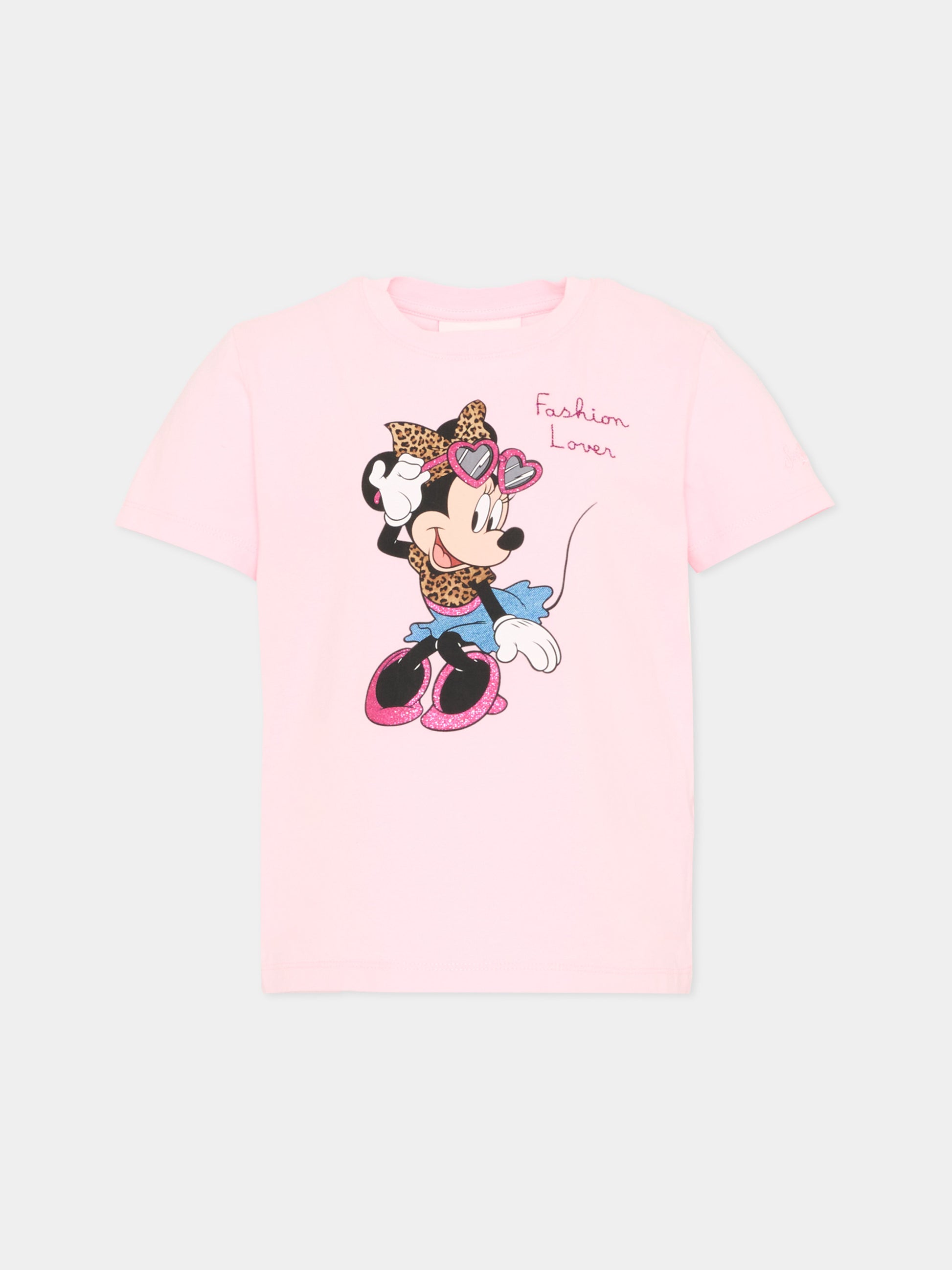 T-shirt rosa Elly per bambina Minnie,Mc2 Saint Barth,ELLY001 00301L