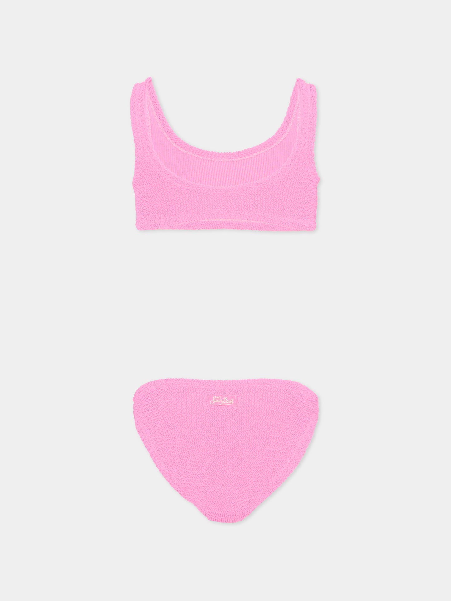 Slip e bikini fucsia  Baker W  per bambina,Mc2 Saint Barth,BAK0002 00044L