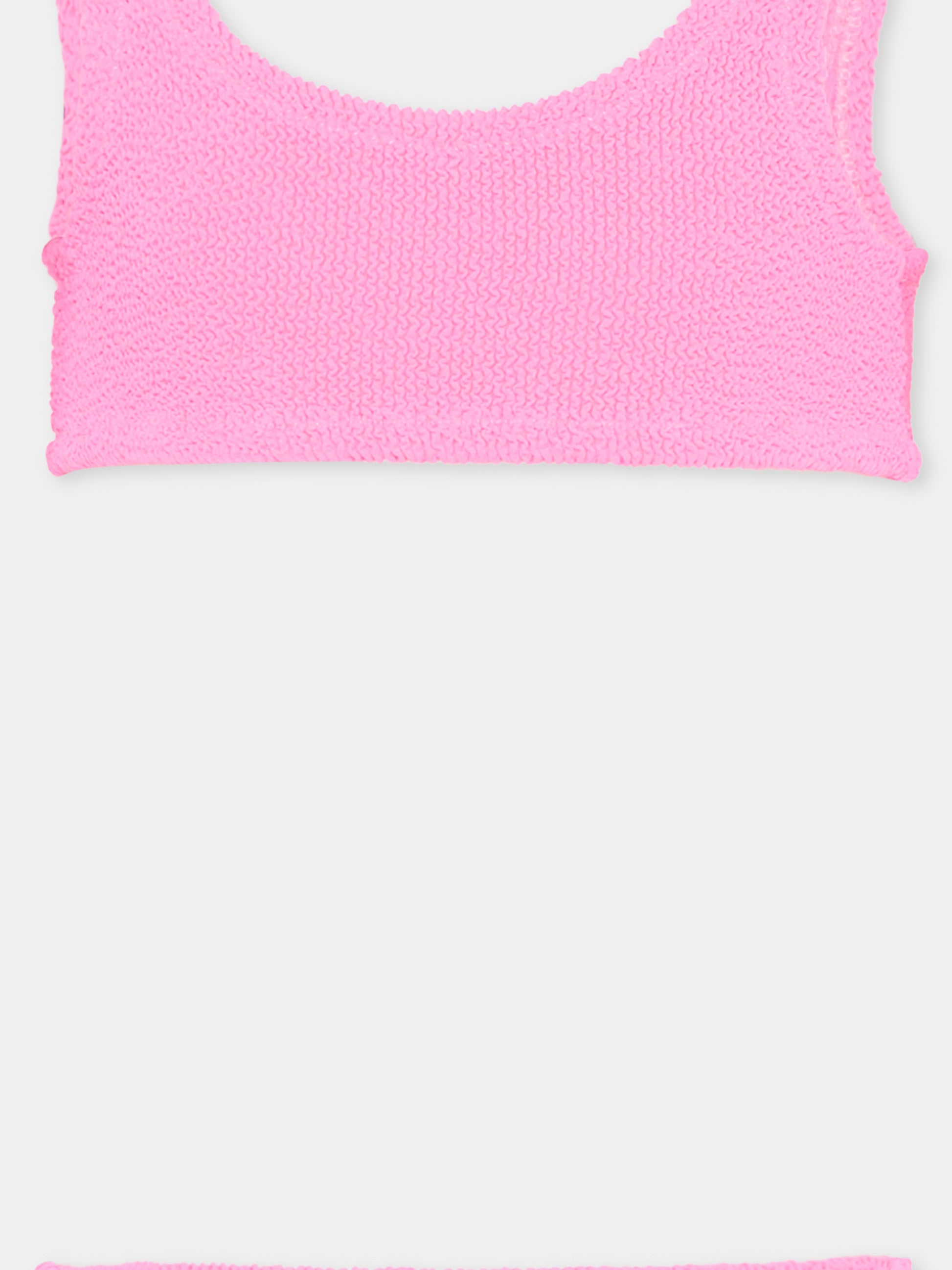 Slip e bikini fucsia  Baker W  per bambina,Mc2 Saint Barth,BAK0002 00044L