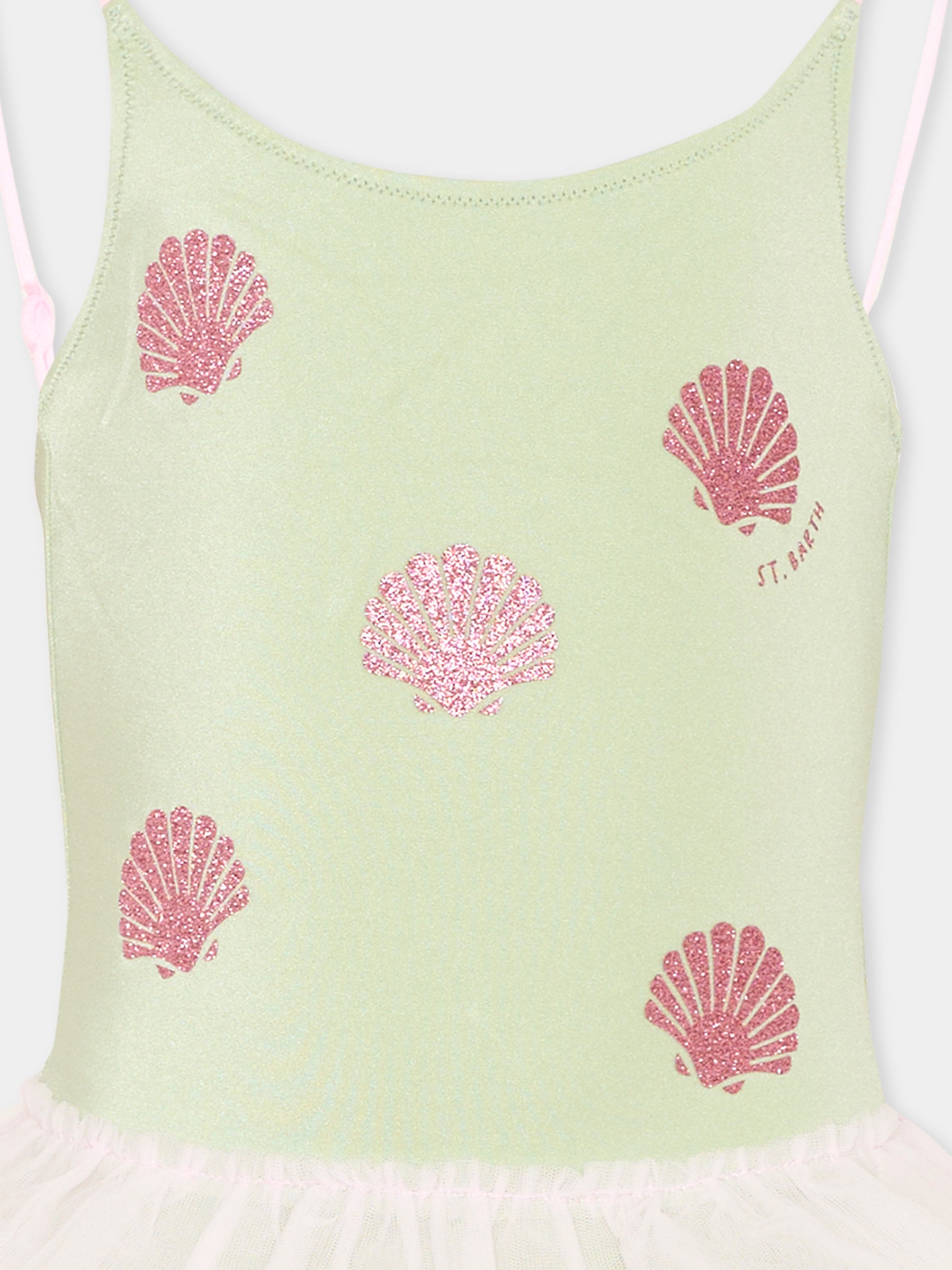 Costume intero verde Dancer per bambina,Mc2 Saint Barth,DANC0001 03049L