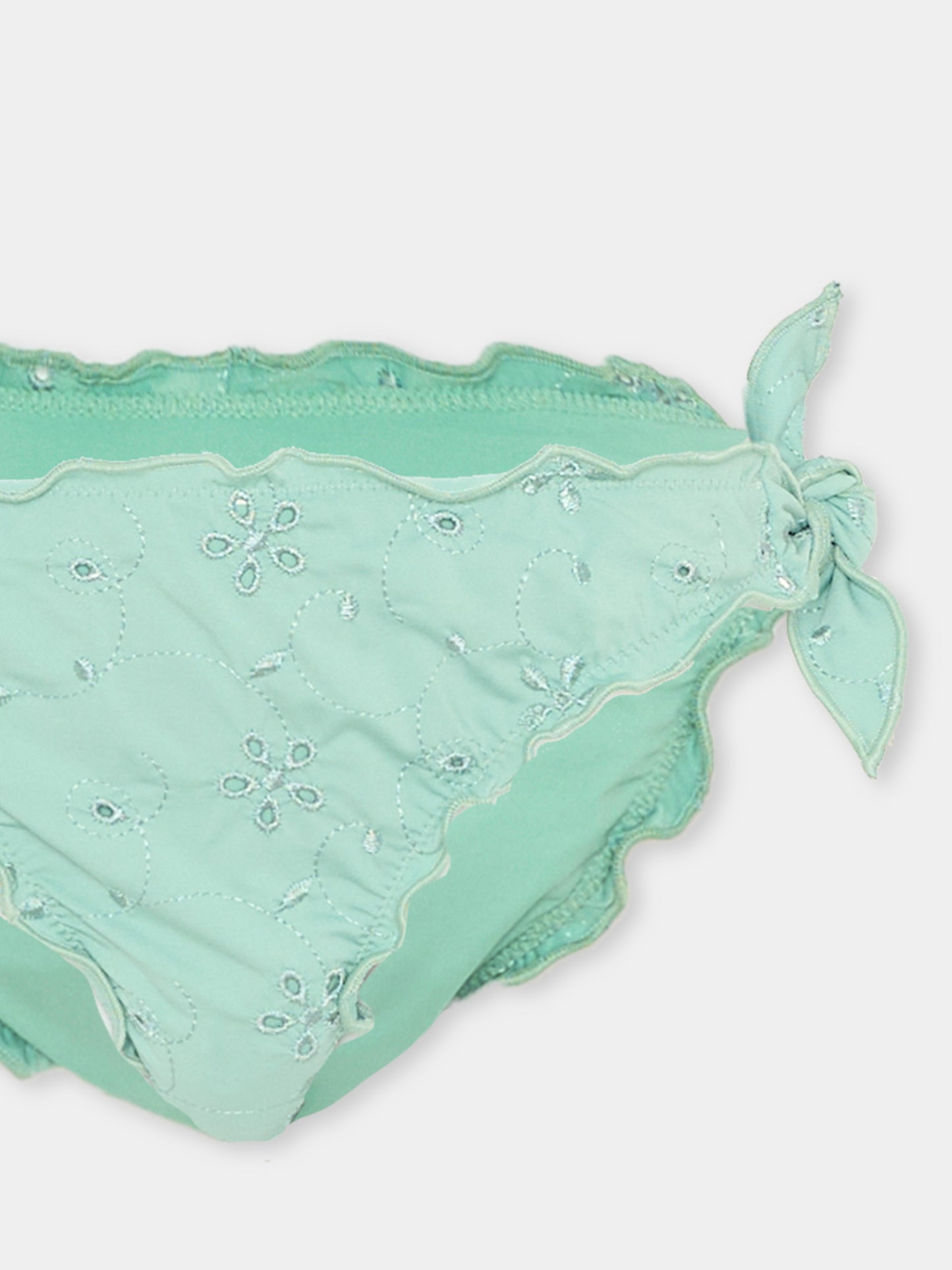 Slip e bikini verde  Cris  per bambina,Mc2 Saint Barth,CRIS001 02895L