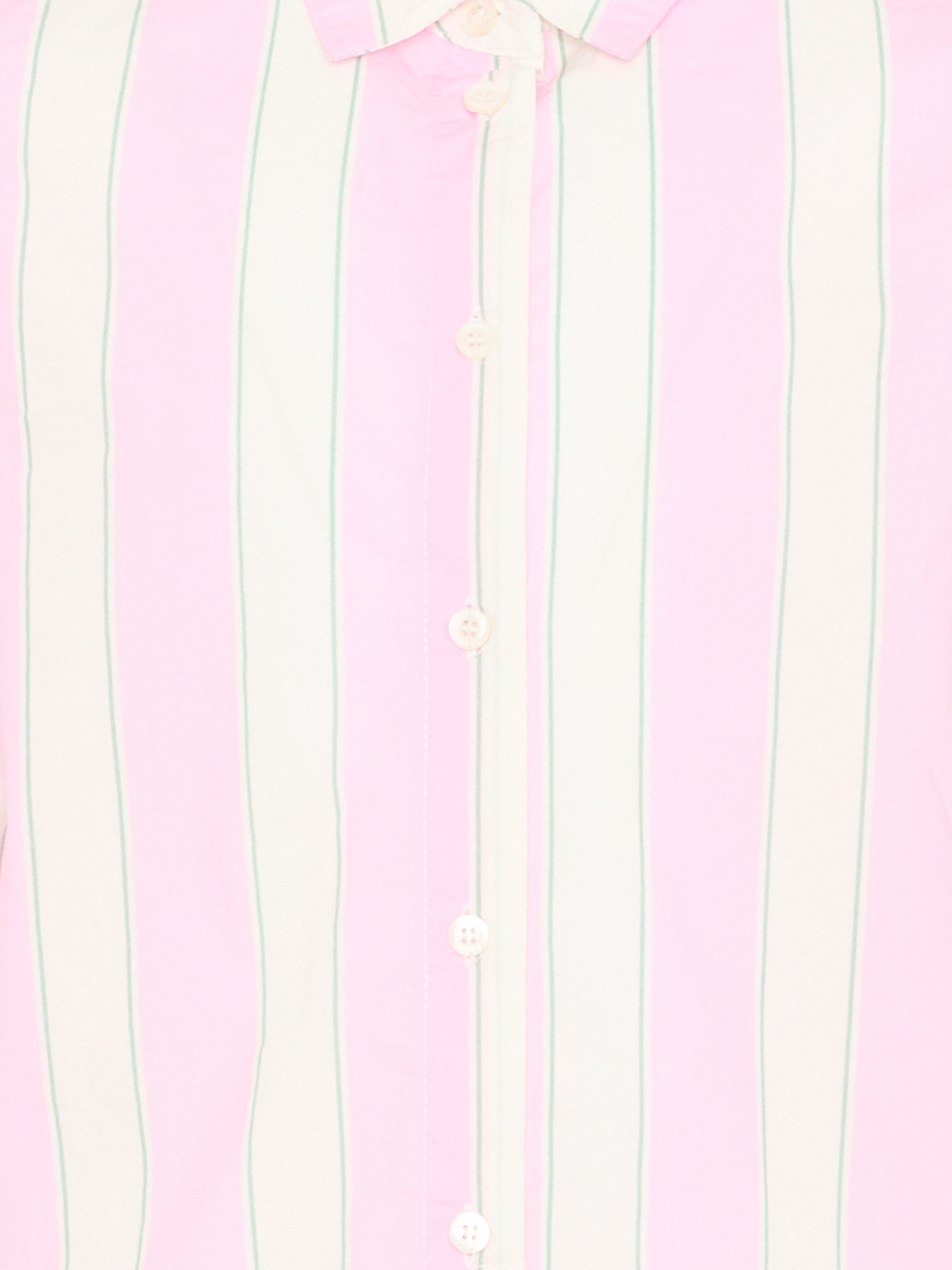 Camicia rosa Mini Brigitte per bambina a righe,Mc2 Saint Barth,BRIG003 00897L