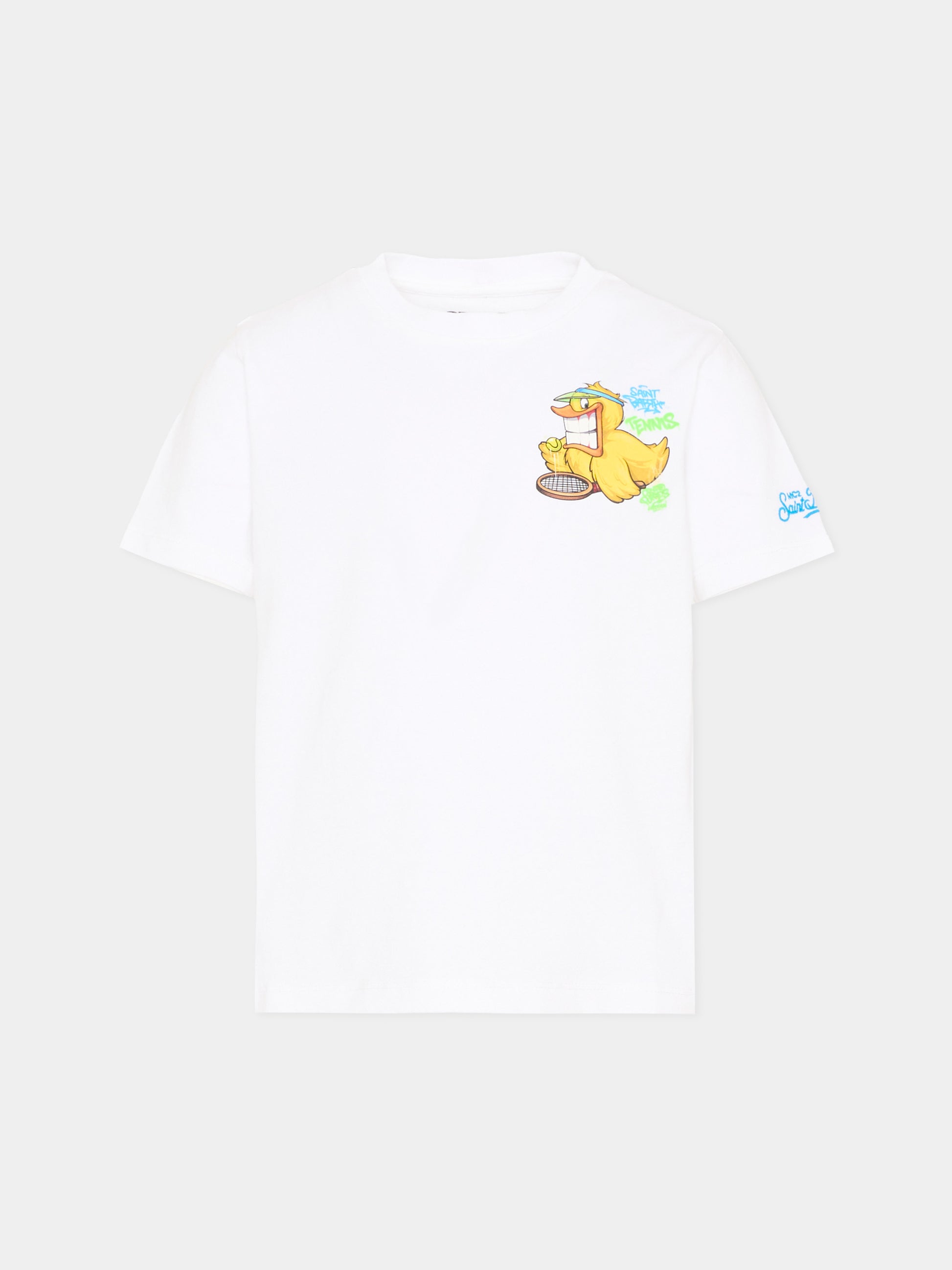 T-shirt bianca  portland jr  per bambino,Mc2 Saint Barth,PRL0001 03893L