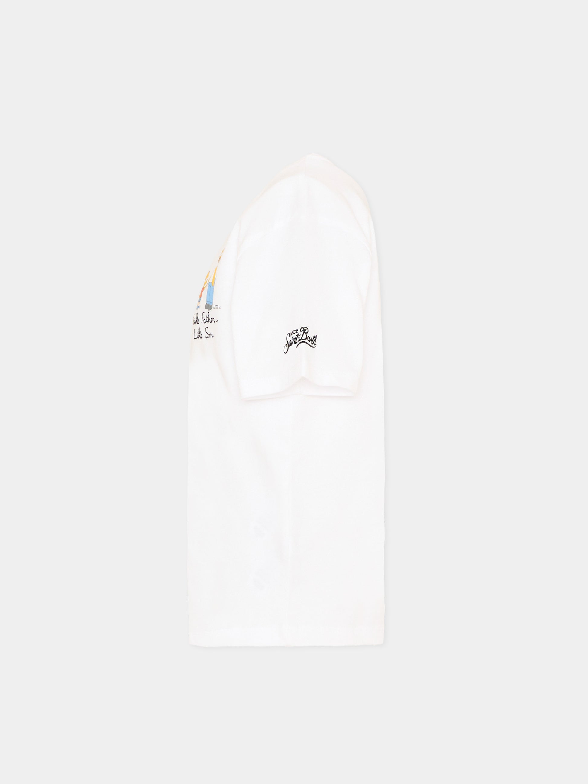 T-shirt bianca Portofino Jr per bambino The Simpsons,Mc2 Saint Barth,POT0002 03555L