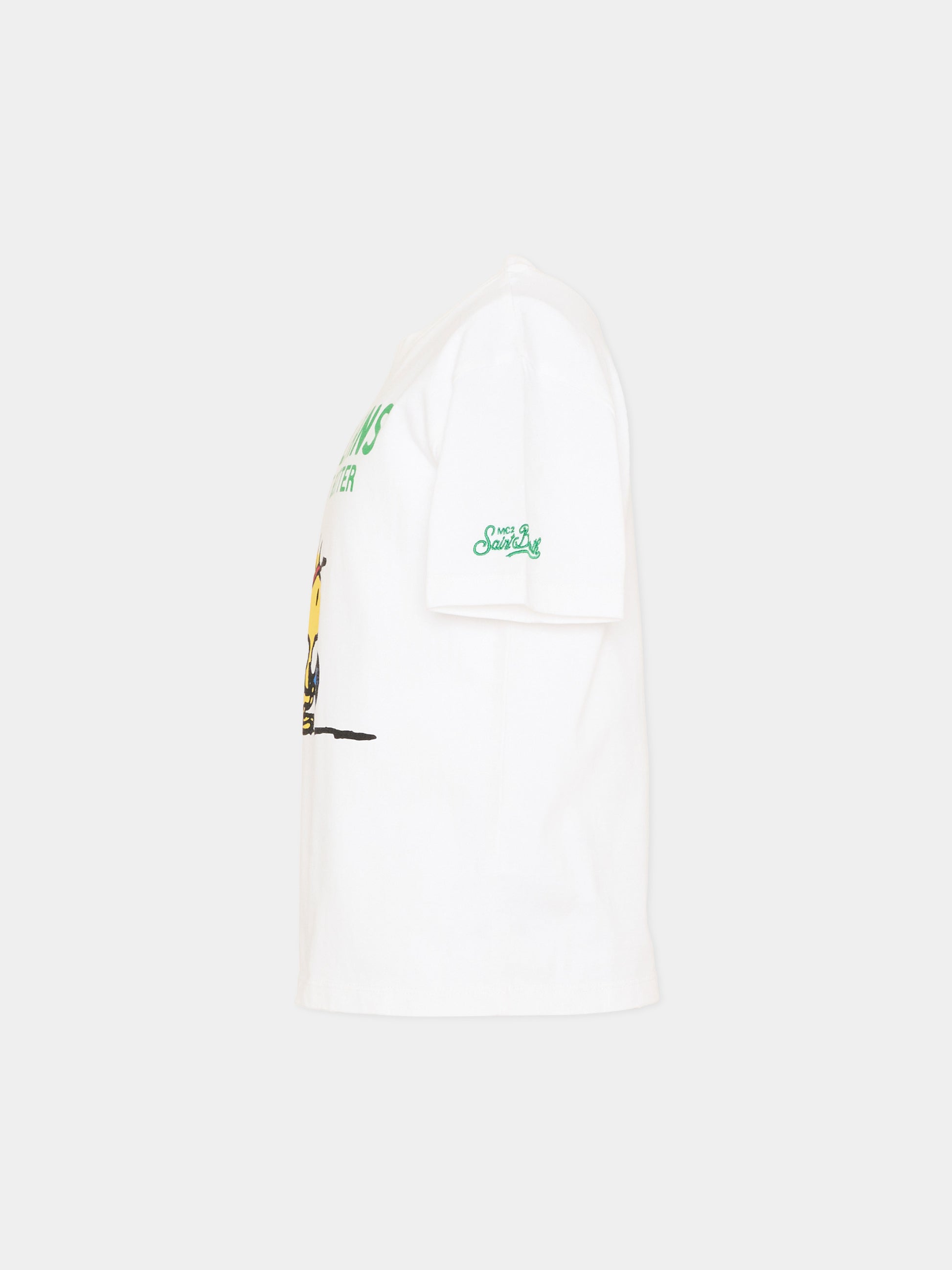 T-shirt bianca Denver JR per bambino Peanuts,Mc2 Saint Barth,DNV0001 02621L