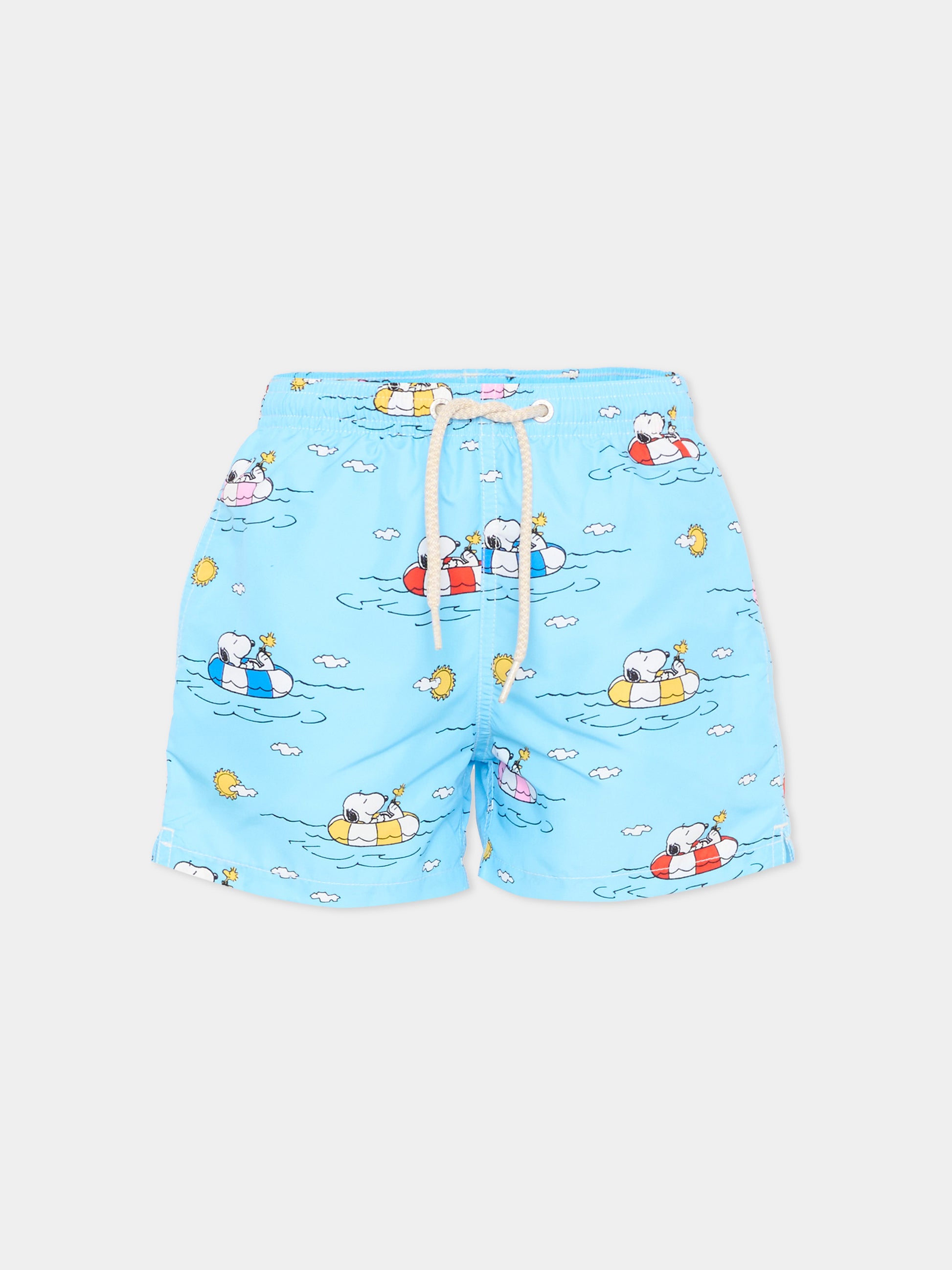 Boxer mare azzurro Jean Lighting per bambino con Snoopy,Mc2 Saint Barth,JEA0004 02652L
