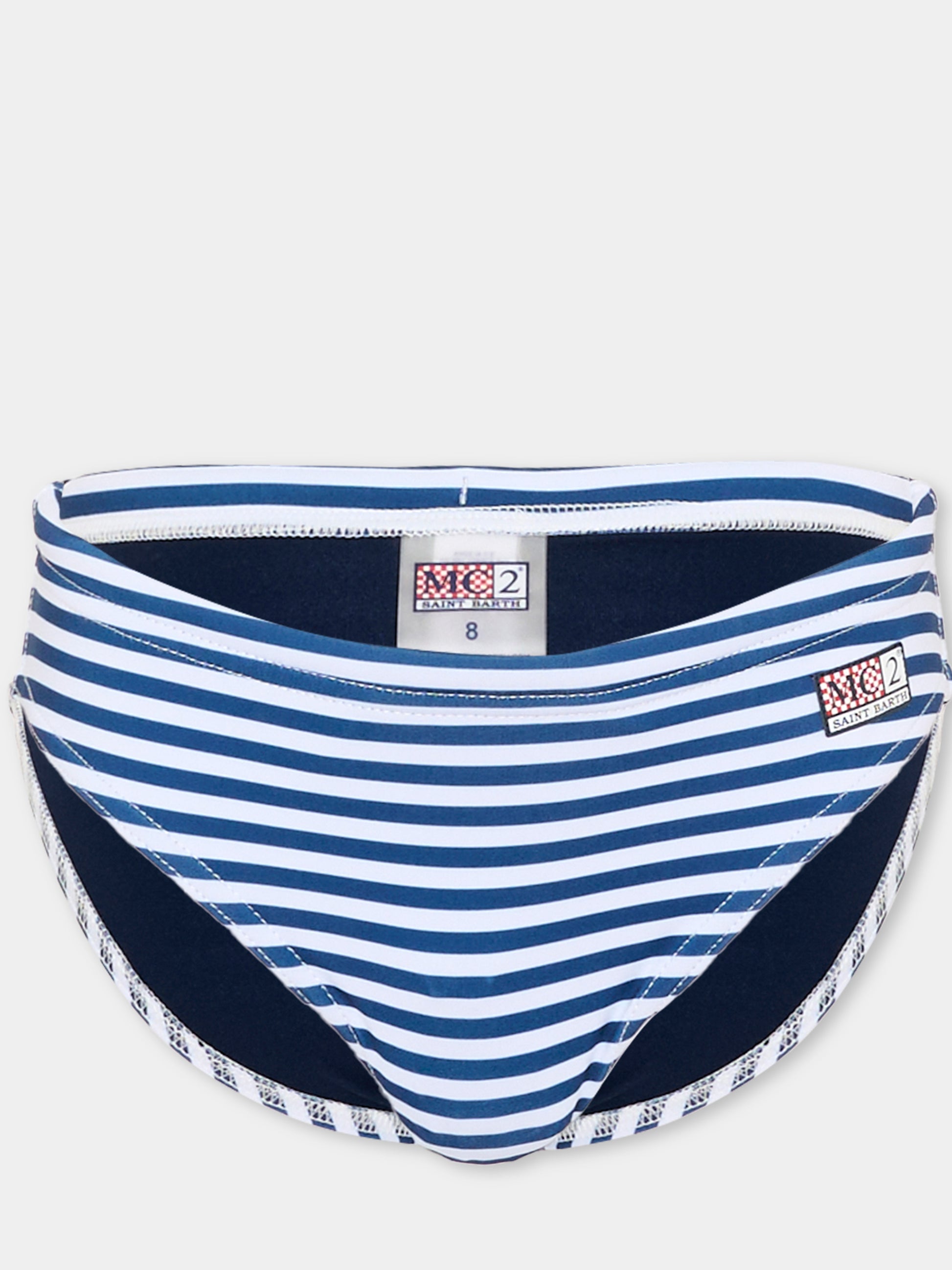 Slip mare blu Billy per bambino a righe,Mc2 Saint Barth,BIL0001 04134L