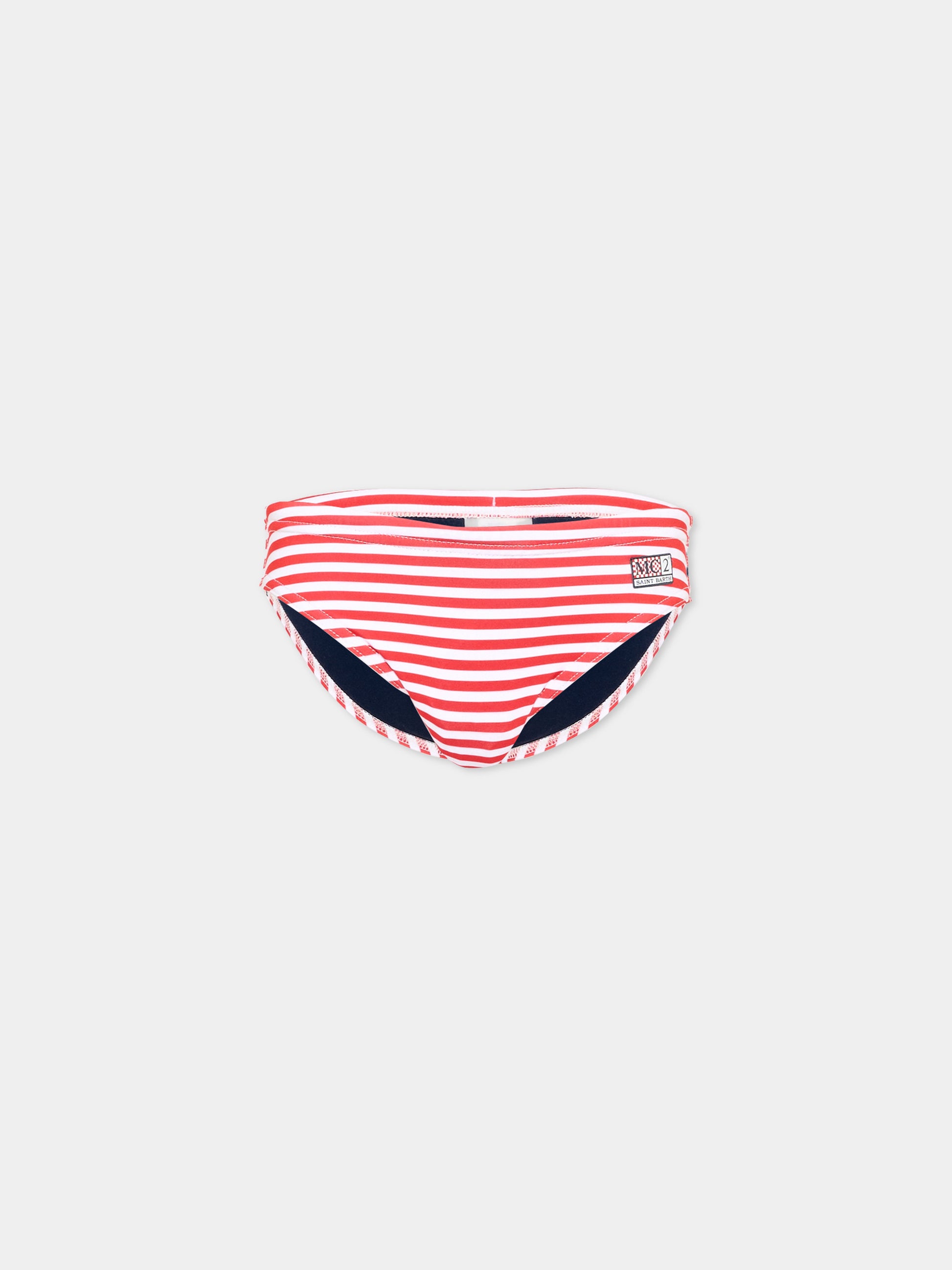 Slip mare rosso Billy per bambino a righe,Mc2 Saint Barth,BIL0001 04133L