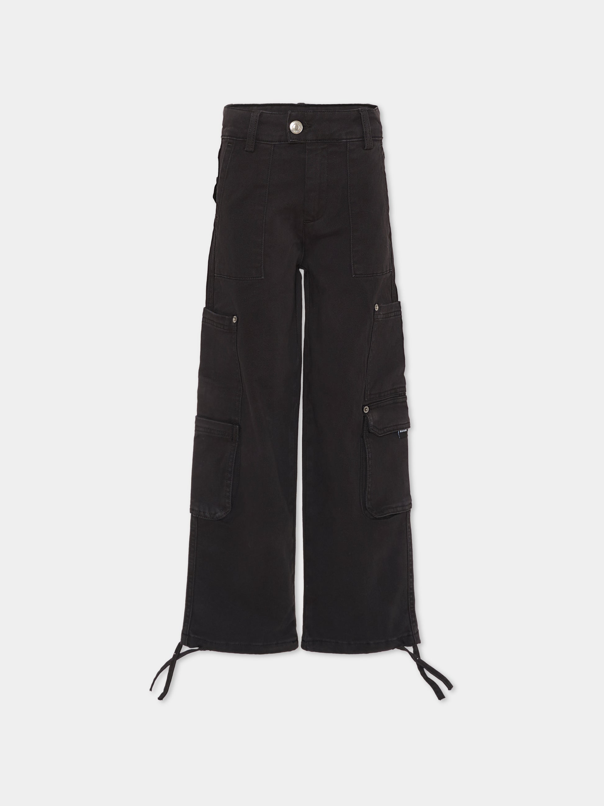 Pantaloni neri per bambino,Msgm Kids,F5MSJBPA212 110