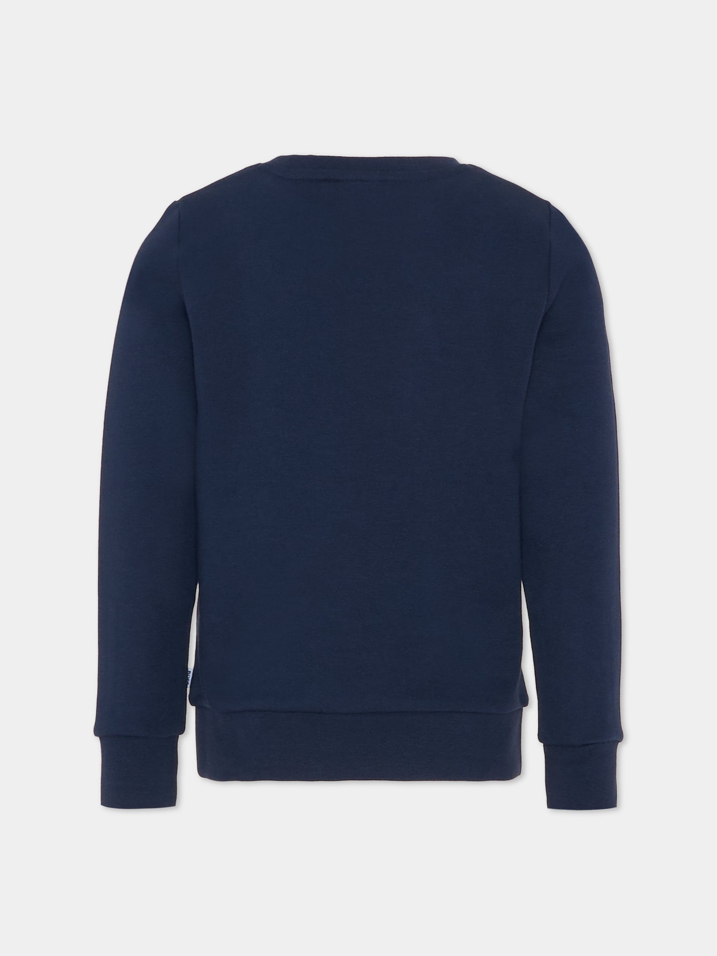 Felpa blu per bambino con logo,Boss,J51190 849