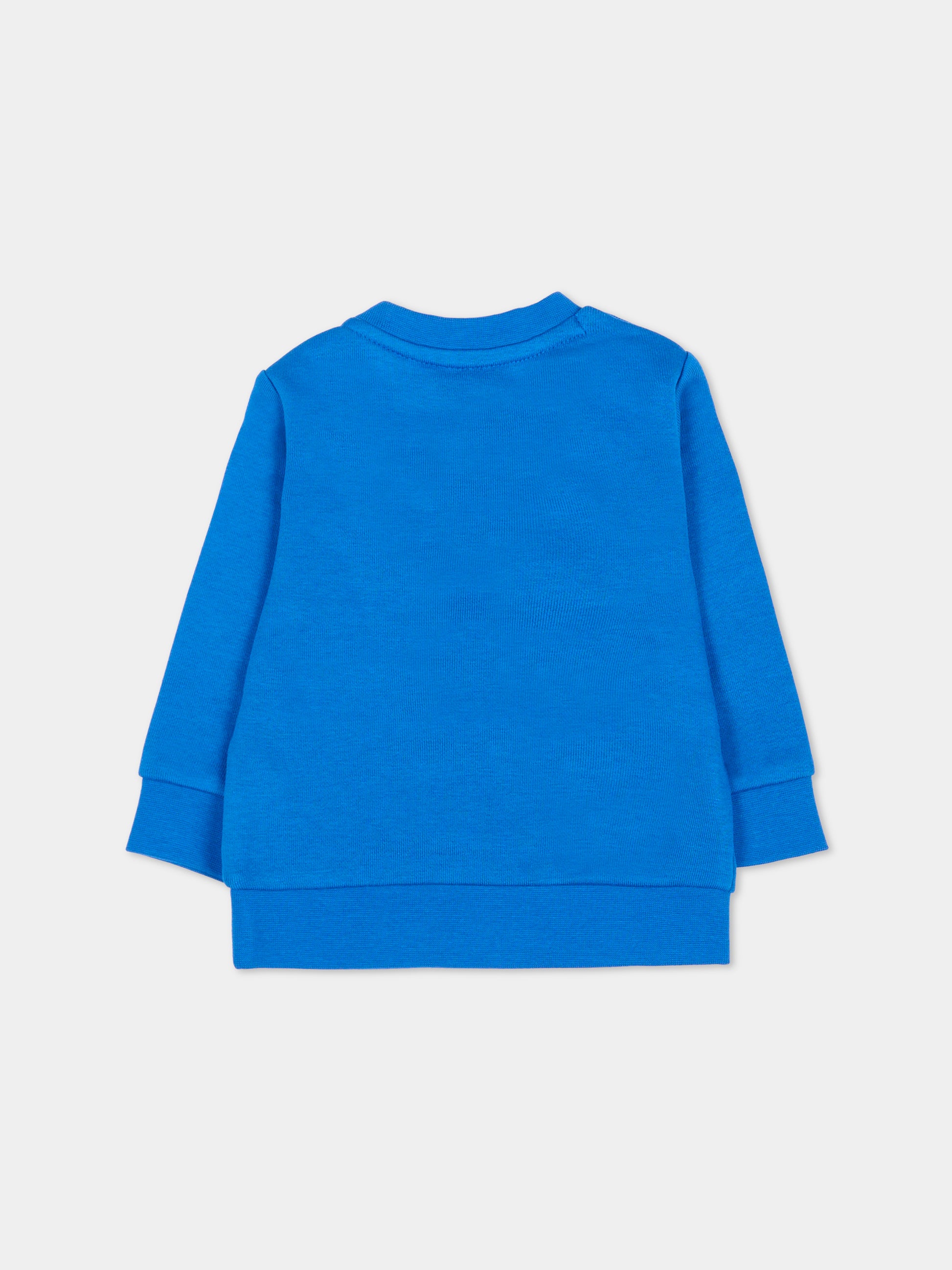 Felpa blu per neonato con logo,Boss,J51289 87A