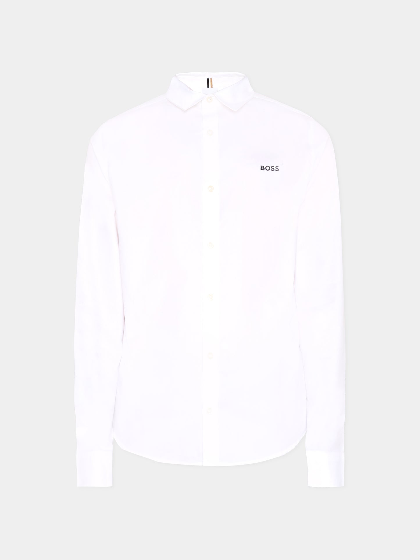 Camicia bianca per bambino con logo,Boss,J51626 10P