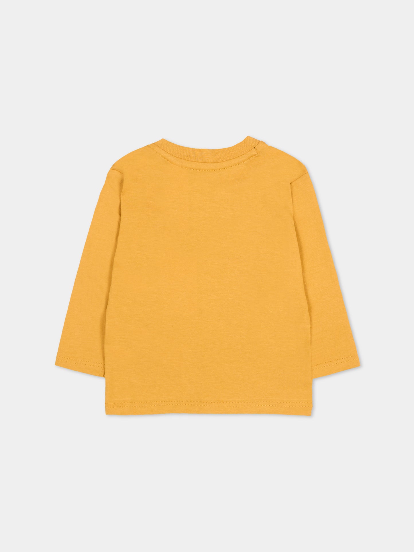 T-shirt gialla per neonato con stampa dinosauro,Timberland,T60253 589