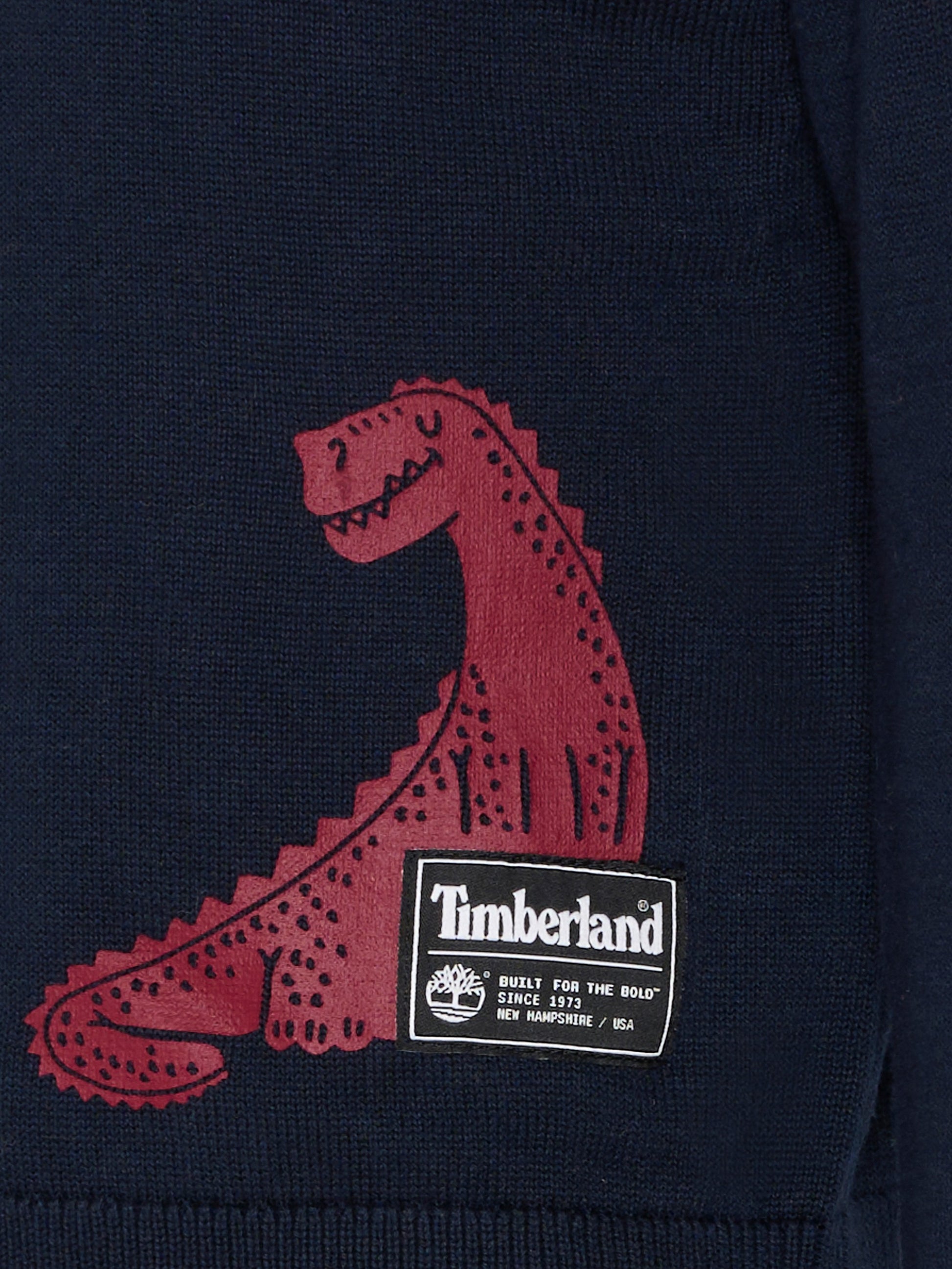 Maglione blu per bambino con dinosauro,Timberland,T60261 83D