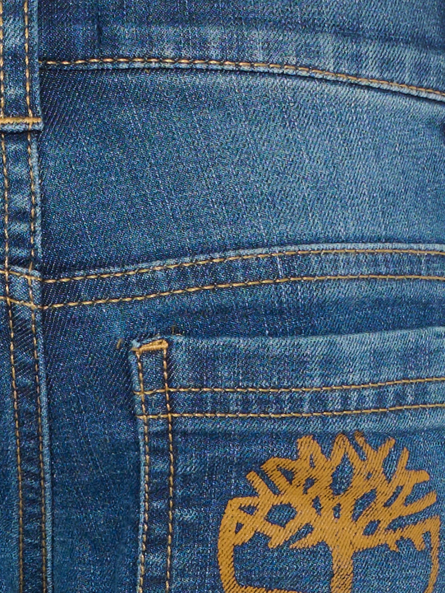 Jeans blu per bambino con logo,Timberland,T60272 Z10