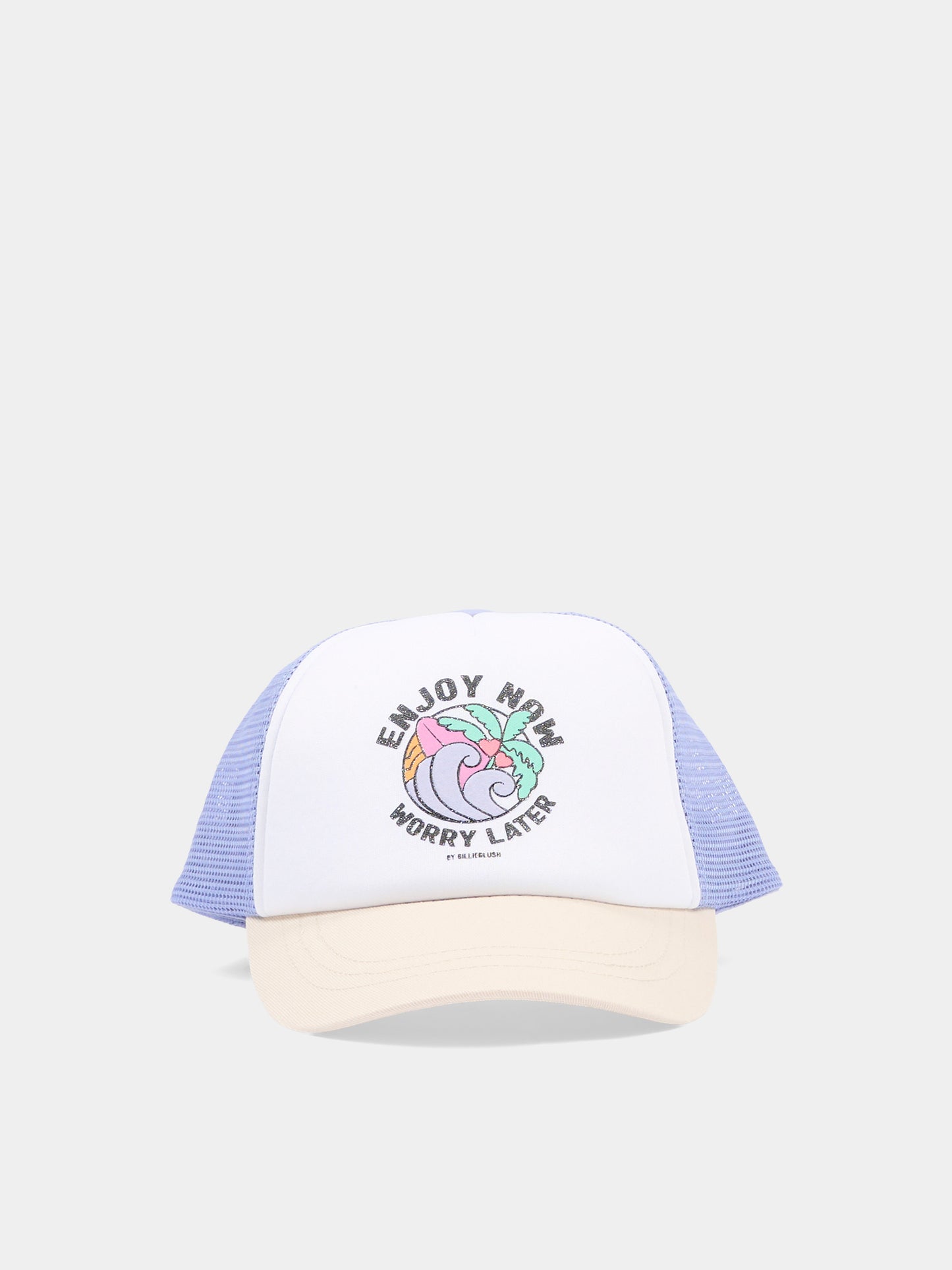 Cappello lilla per bambina con tavola da surf,Billieblush,U22070 81S