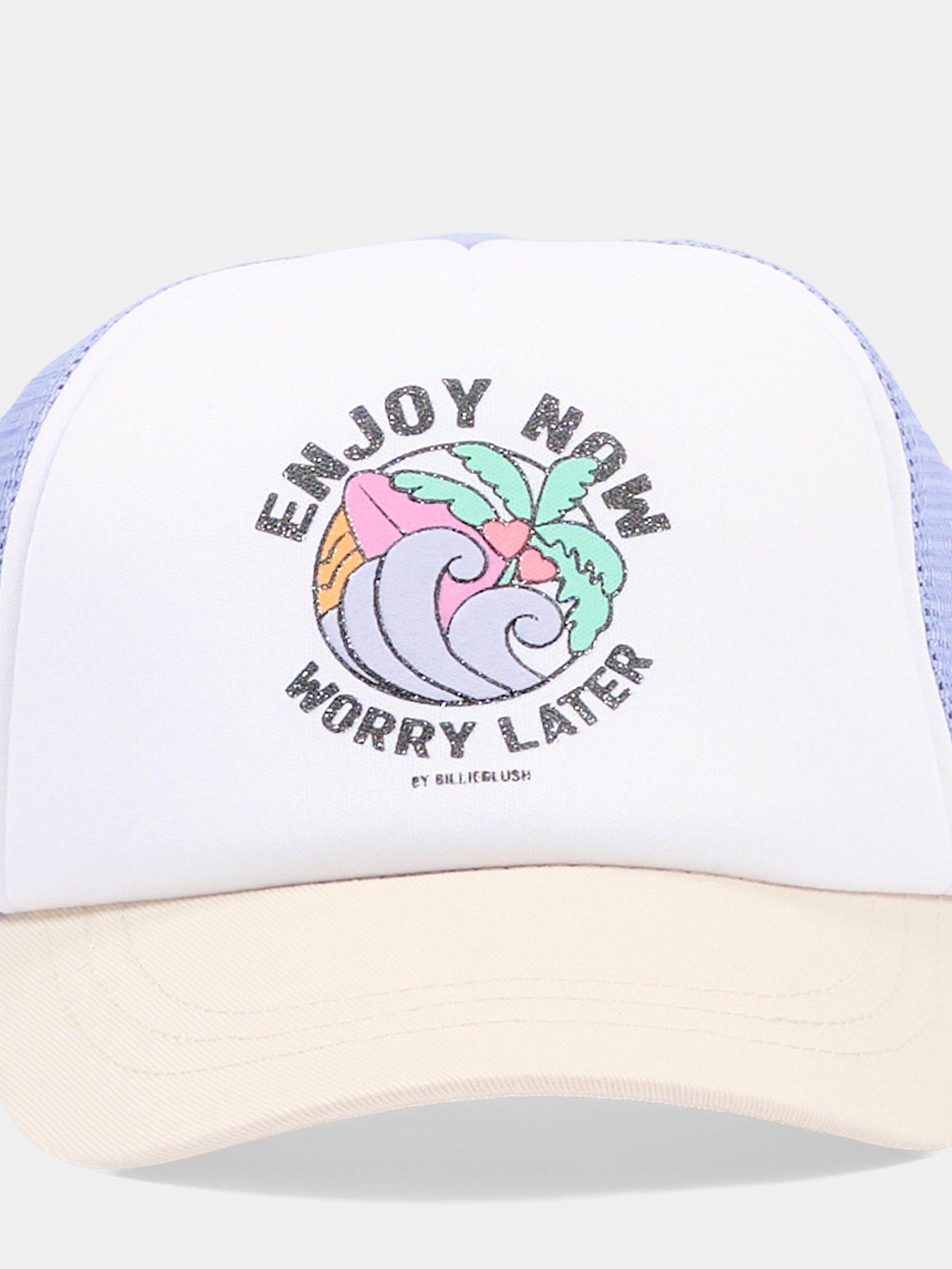 Cappello lilla per bambina con tavola da surf,Billieblush,U22070 81S