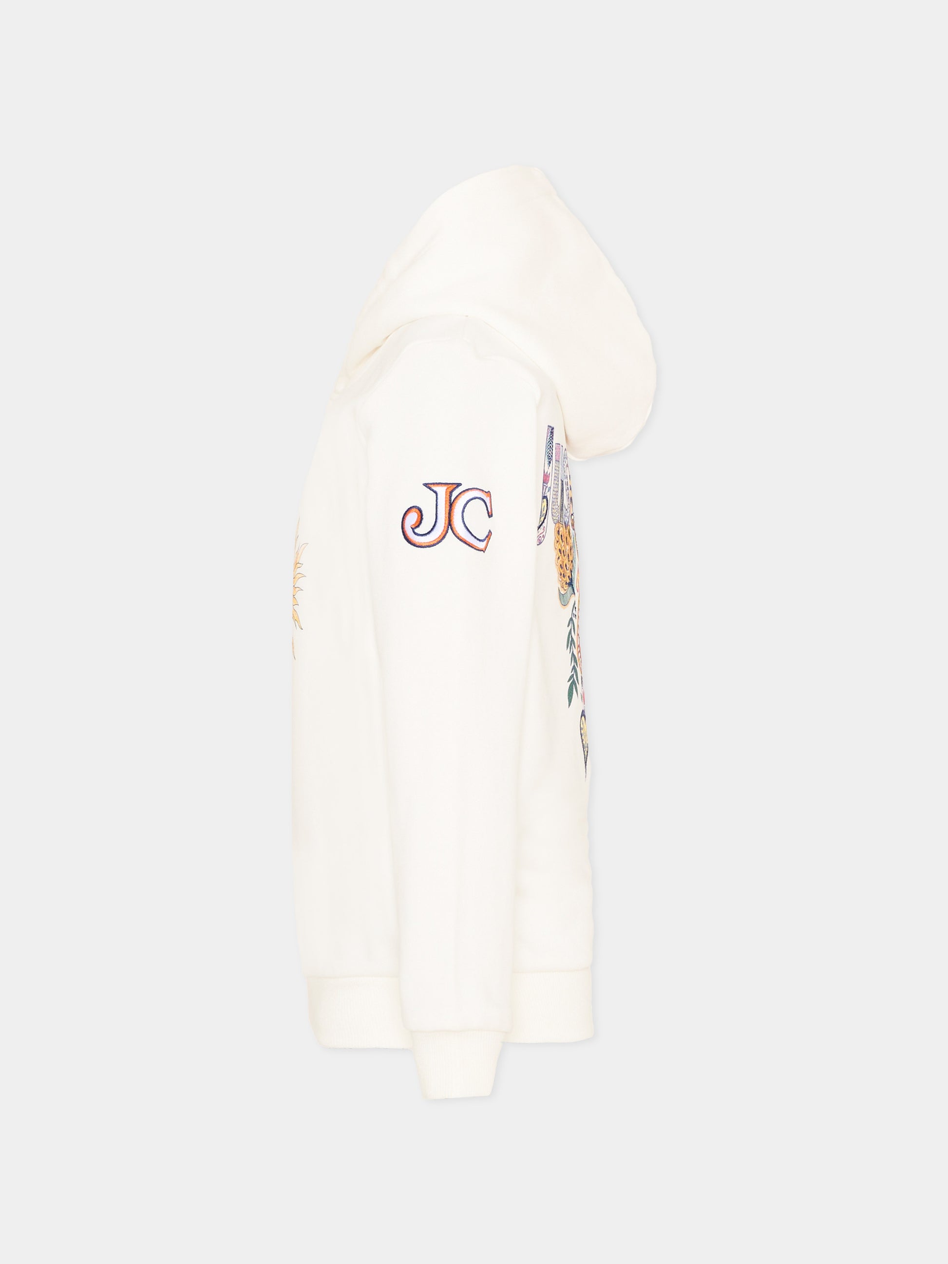 Felpa avorio per bambino con logo,Just Cavalli Kids,JBP26073FE PRISTINE