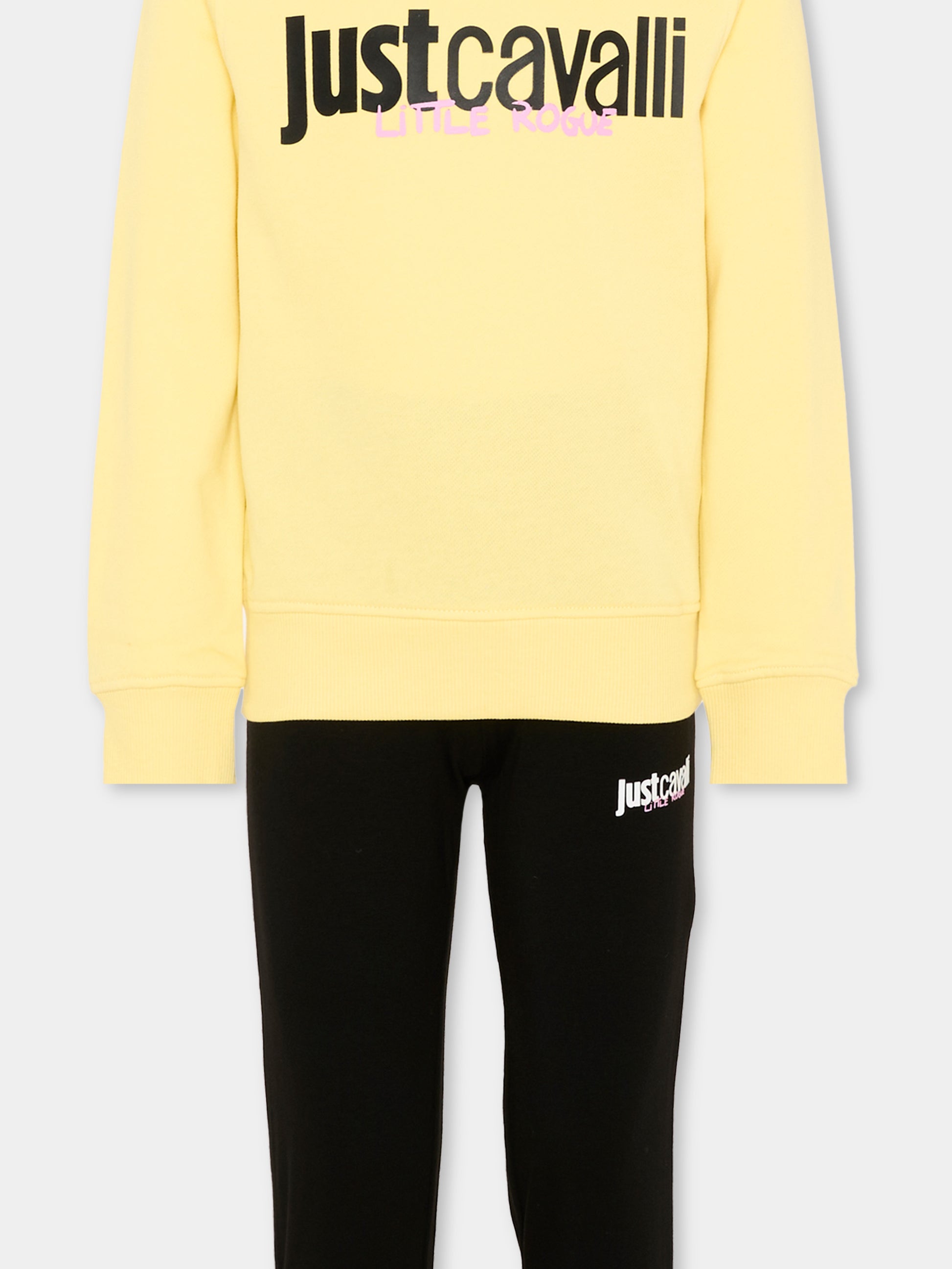 Completo sportivo multicolor per bambina con logo,Just Cavalli Kids,JGP26011CF POPCORN