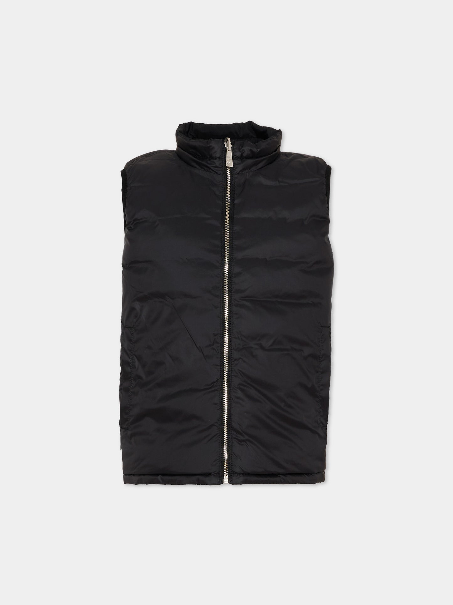 Gilet nero reversibile per bambino con logo,Just Cavalli Kids,JIP26040PI BLACK