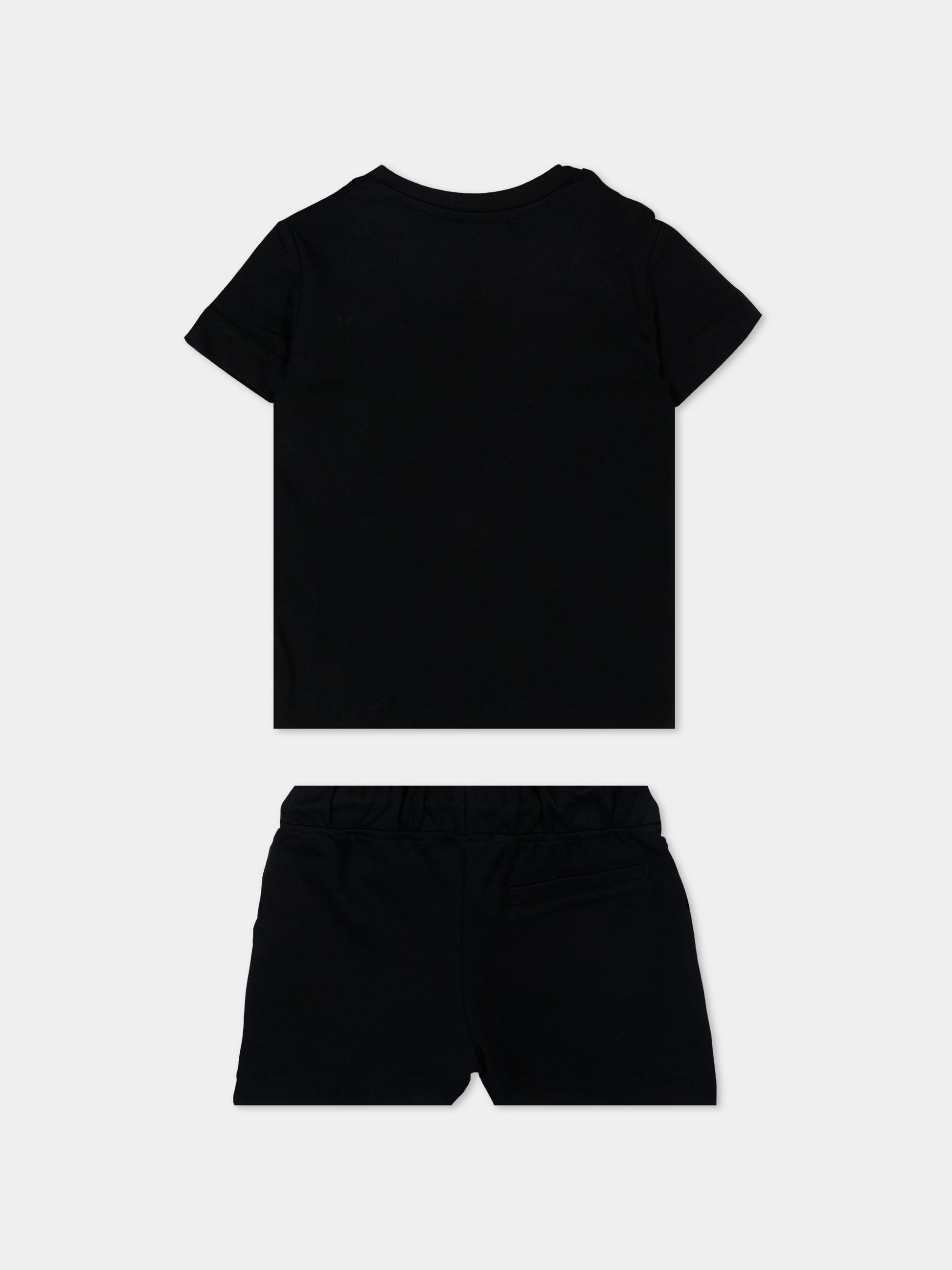 Completo sportivo nero per neonato con logo,Just Cavalli Kids,JIP26044CJ BLACK