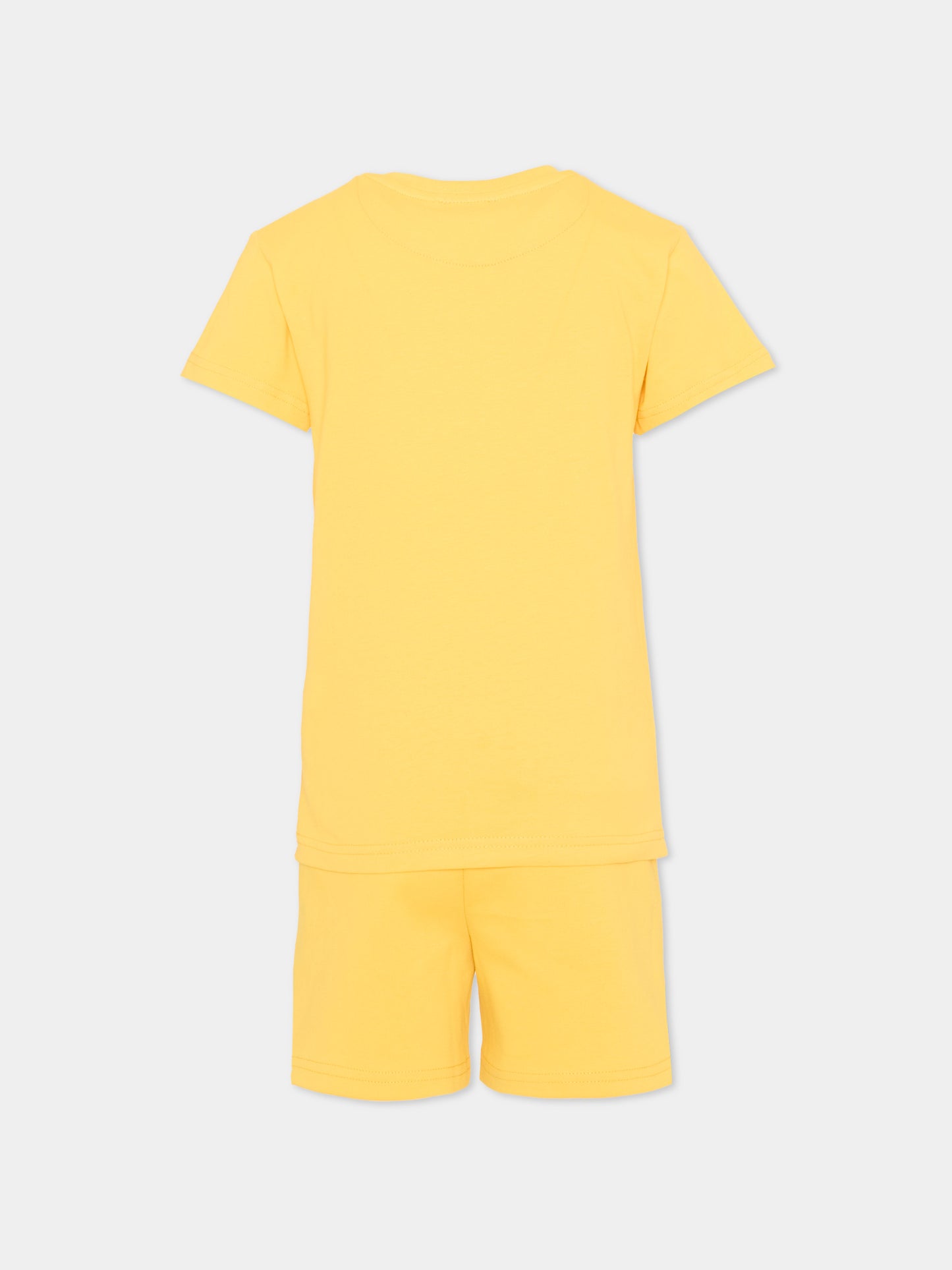 Completo sportivo giallo per bambino con logo,Just Cavalli Kids,JIP26044CJ YELLOW DAFFODIL