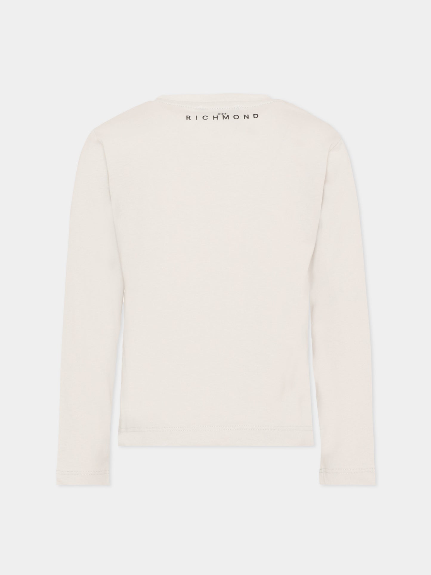 T-shirt grigia per bambini con logo,Richmond,RBP26021TS BLUE VAPOR