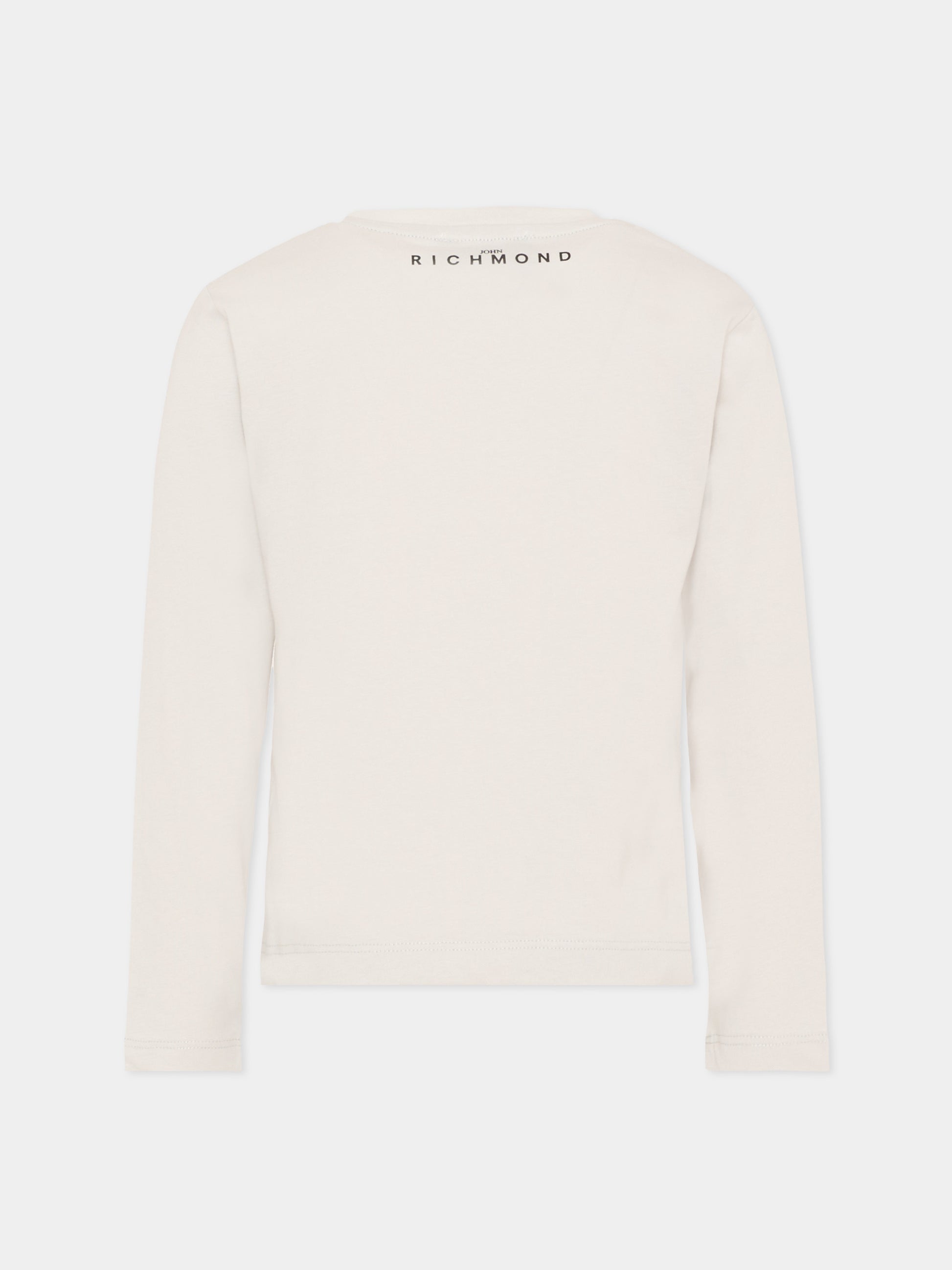 T-shirt grigia per bambini con logo,Richmond,RBP26021TS BLUE VAPOR