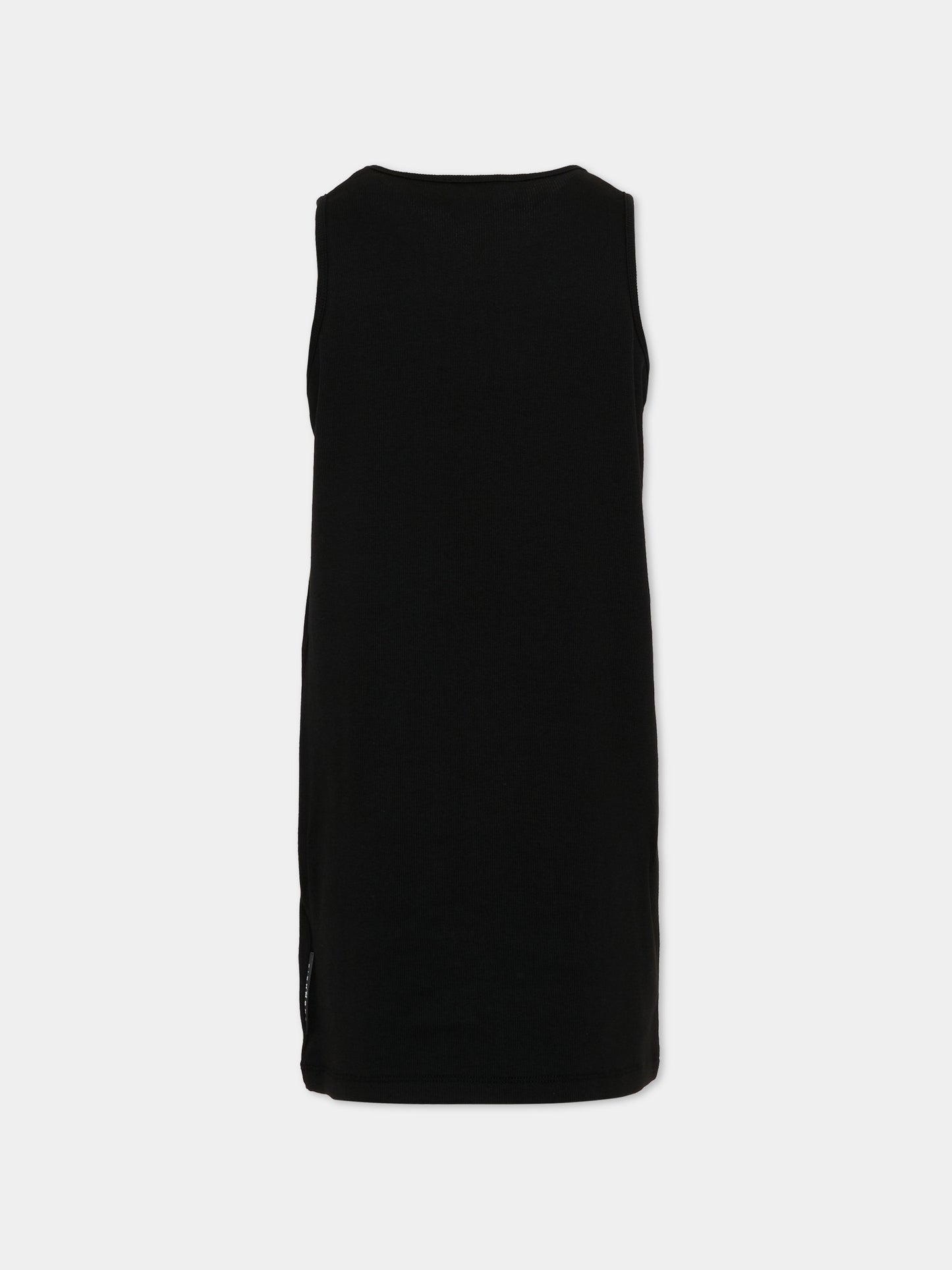 Vestito nero per bambina con logo,Richmond,RGP26003VE BLACK
