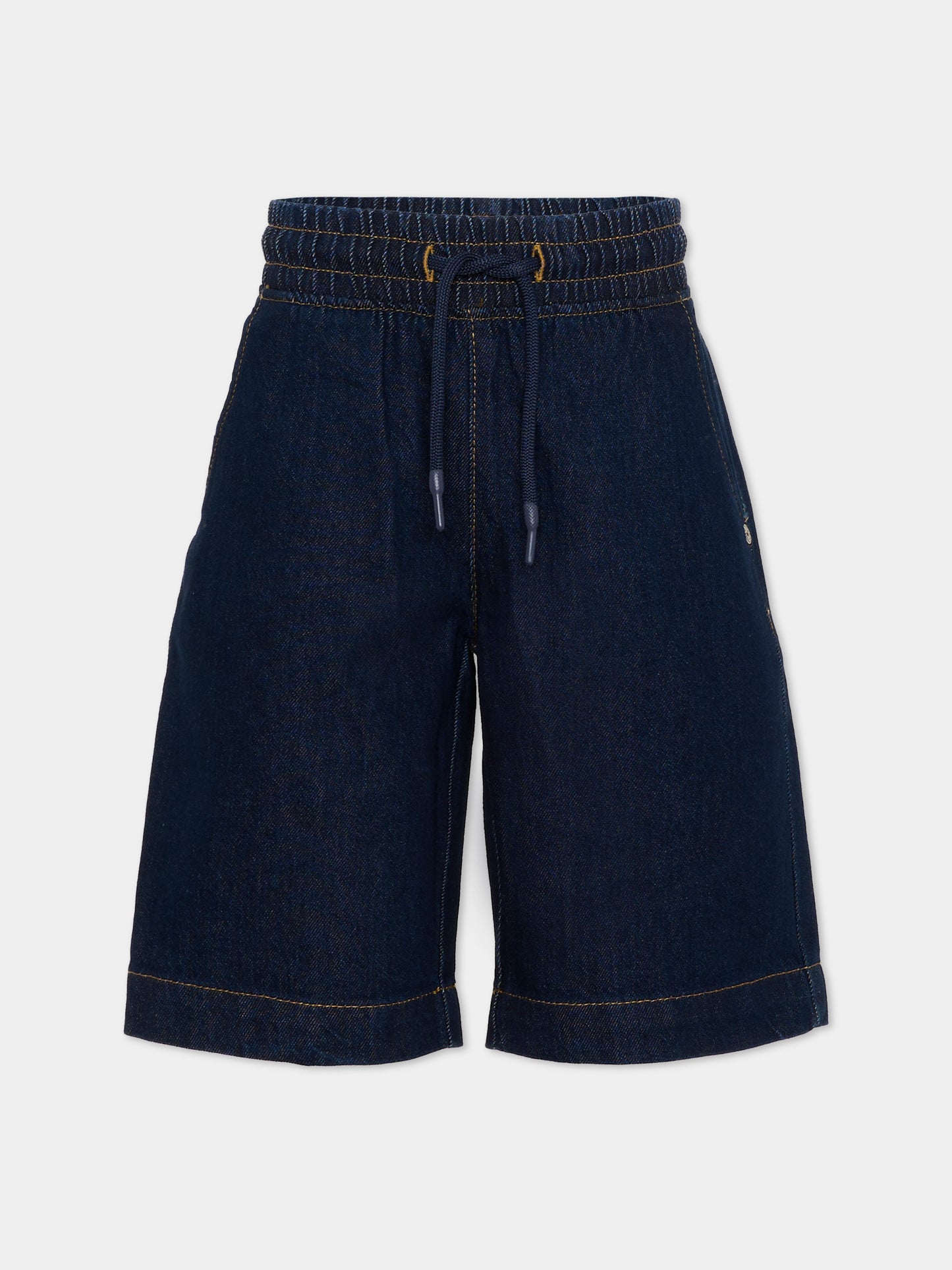 Shorts denim per bambino con logo,Richmond,RBP26208BE DENIM RAW