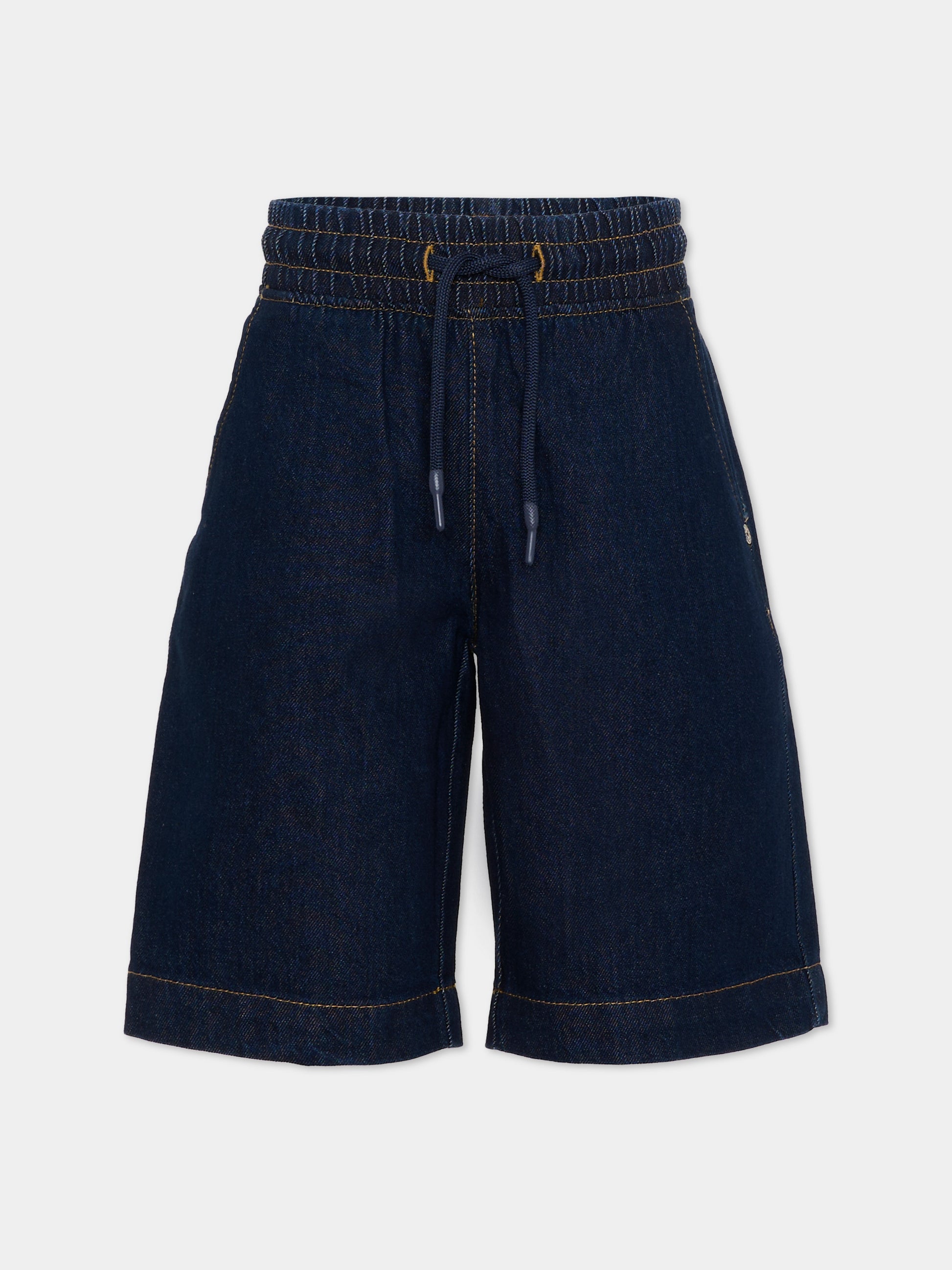 Shorts denim per bambino con logo,Richmond,RBP26208BE DENIM RAW